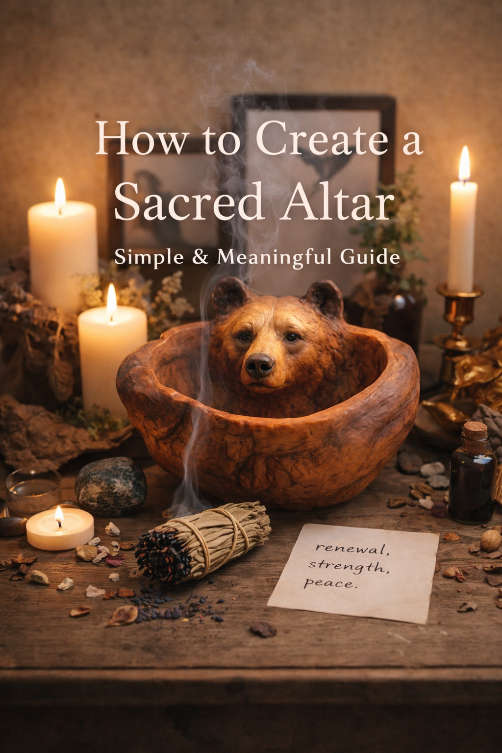 How to Create a Sacred Altar at Home (Simple & Meaningful Guide)