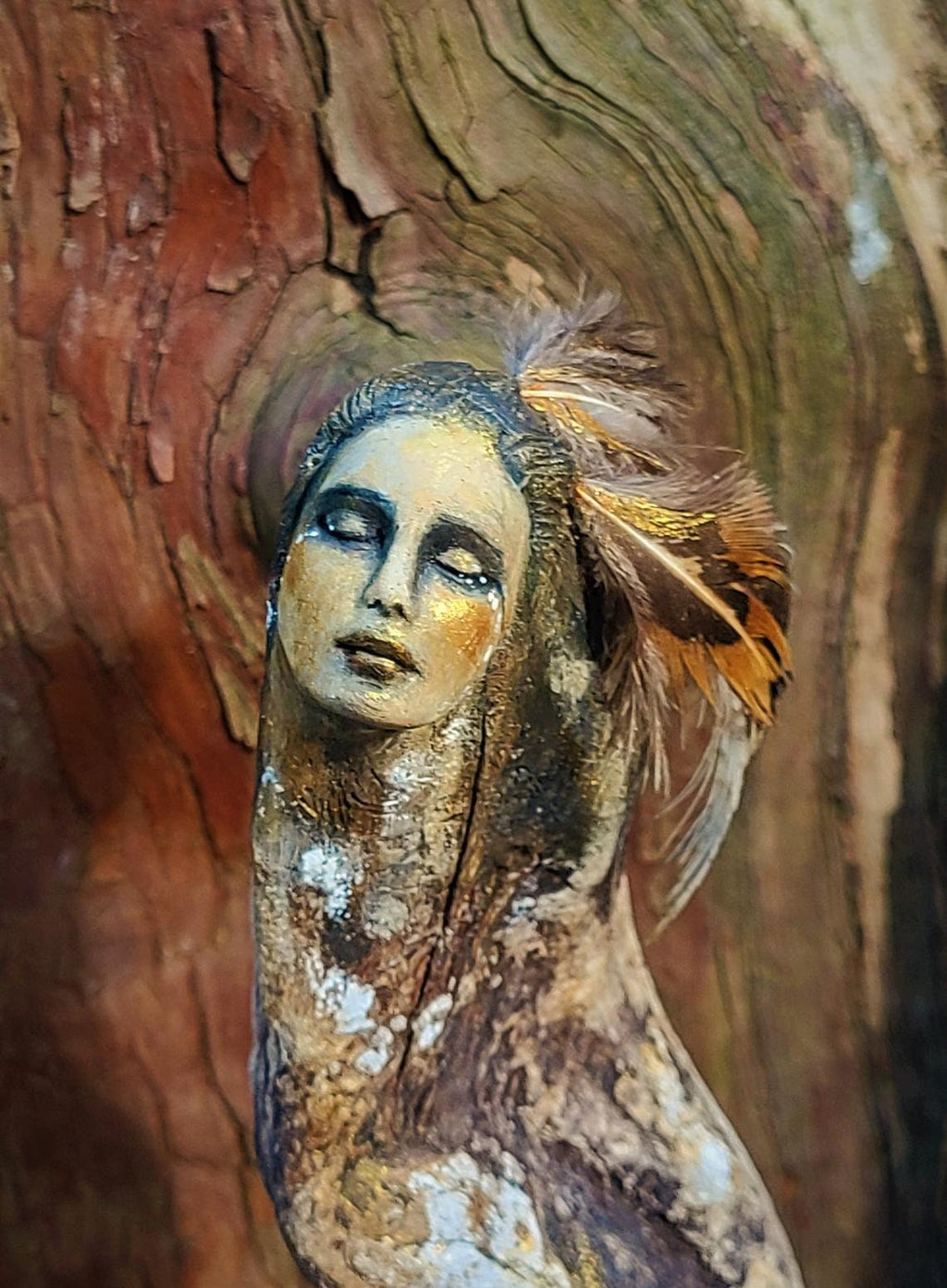 FREE SHIPPING - Art Card, Earth, I Belong To You, by Debra Bernier, Shaping Spirit