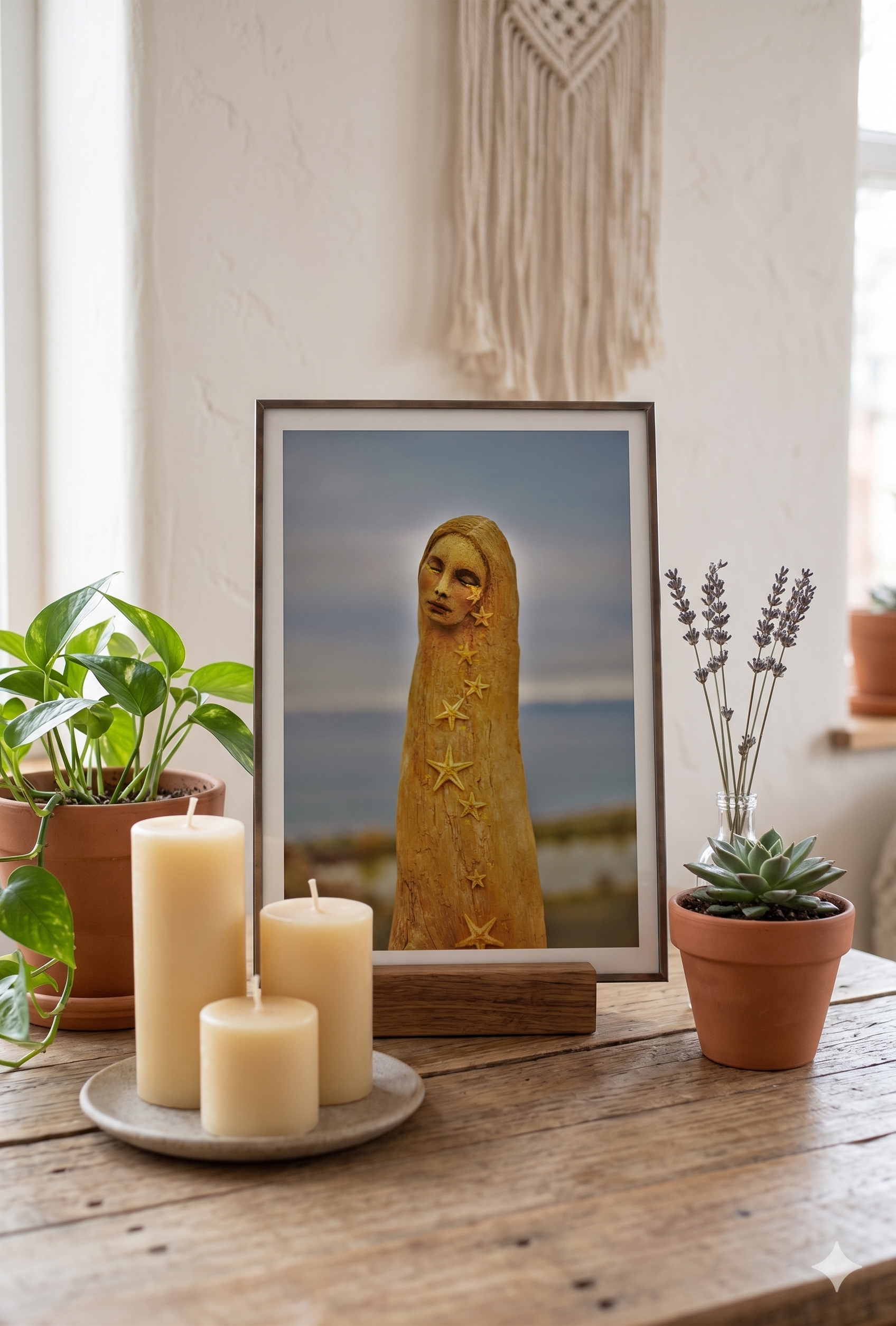 Darkness Shows Me Stars | Healing Art Card | Meaningful Greeting Card