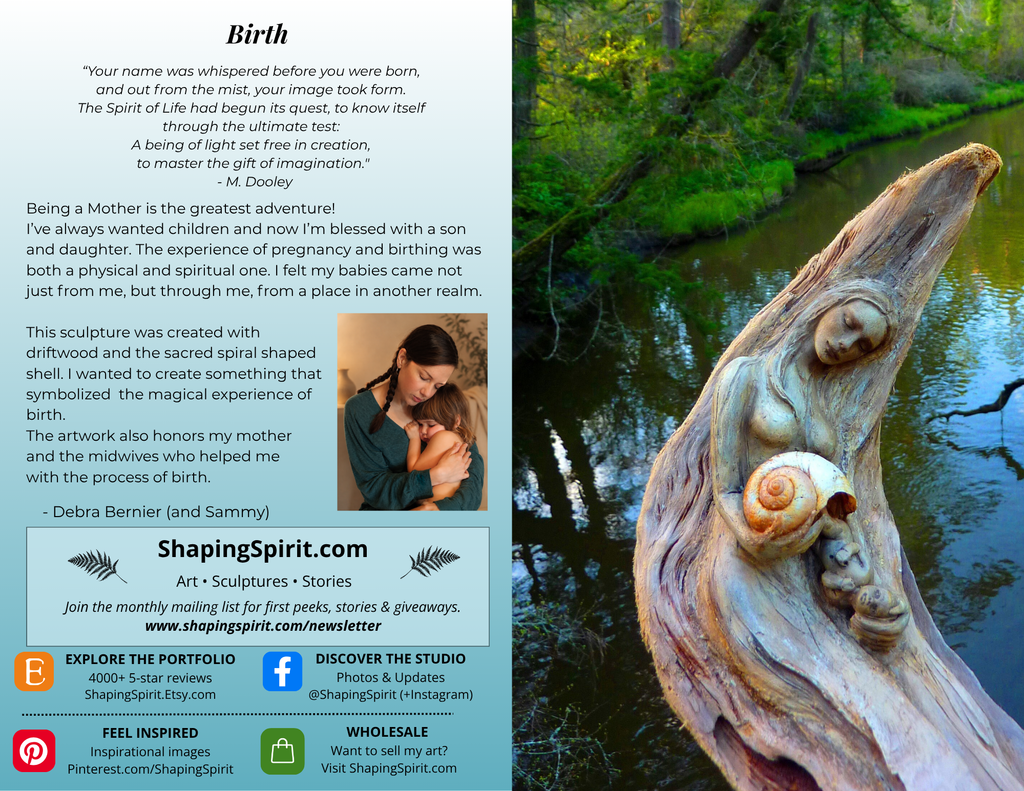 Birth - Birth Art Card - Meaningful Greeting Card