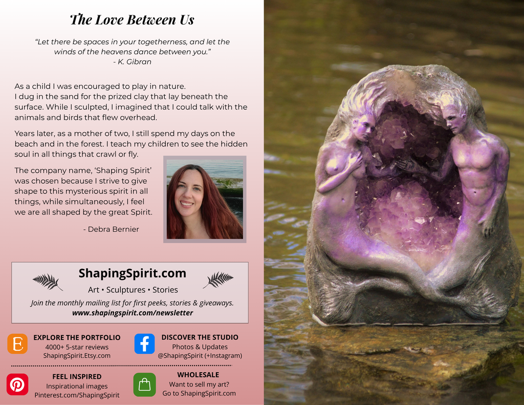 The Love Between Us - Love Art Card - Romantic Greeting Card