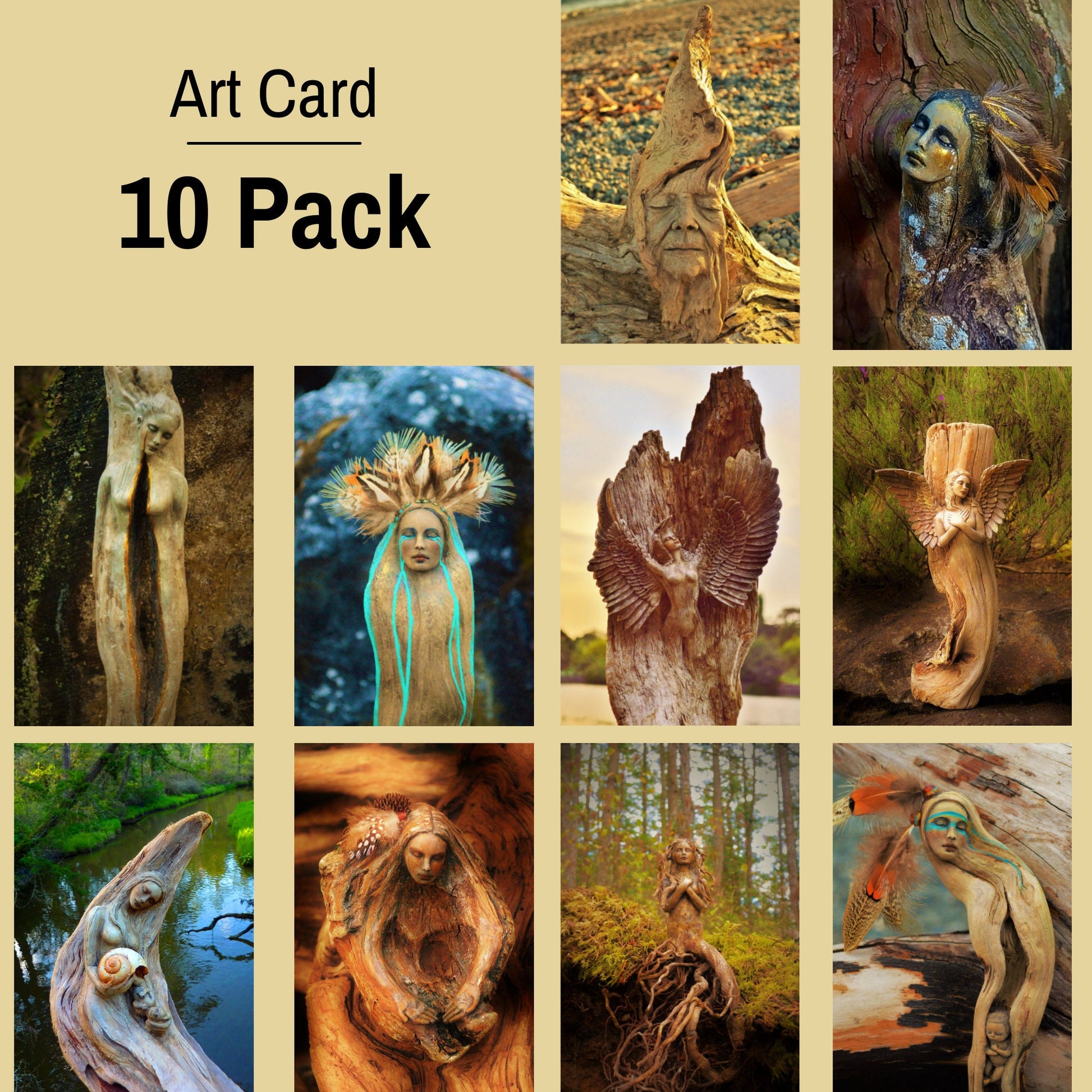 FREE SHIPPING - Art Card, Grandmother Willow, by Debra Bernier, Shaping Spirit