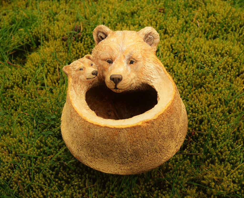 Mama Bear & Baby, Monkey Pot Bowl By Debra Bernier, Shaping Spirit