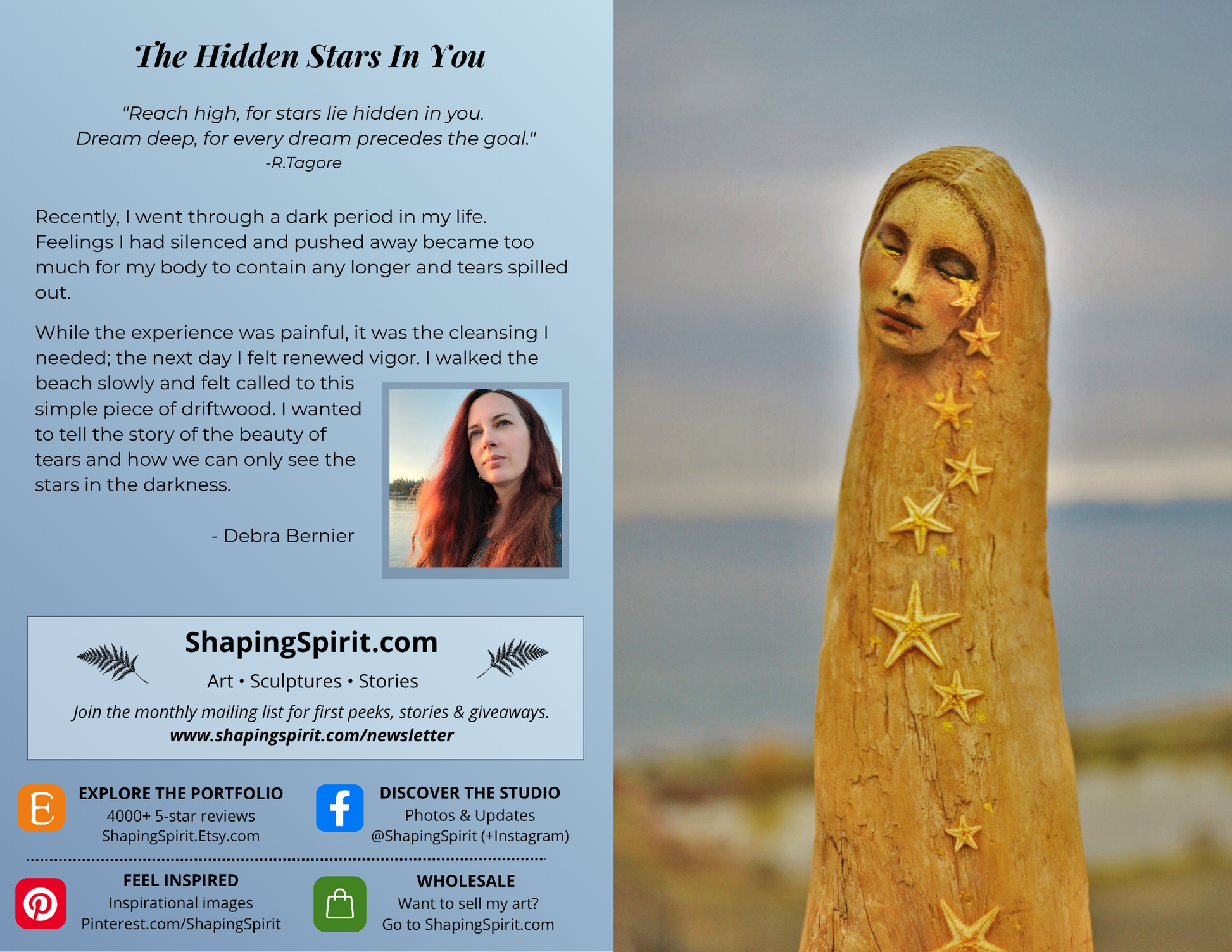 The Hidden Stars in You - Healing Art Card - Meaningful Greeting Card