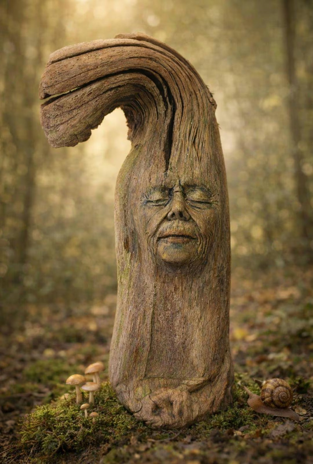 Wind, Waves & Wood, Driftwood Being | Coastal Art