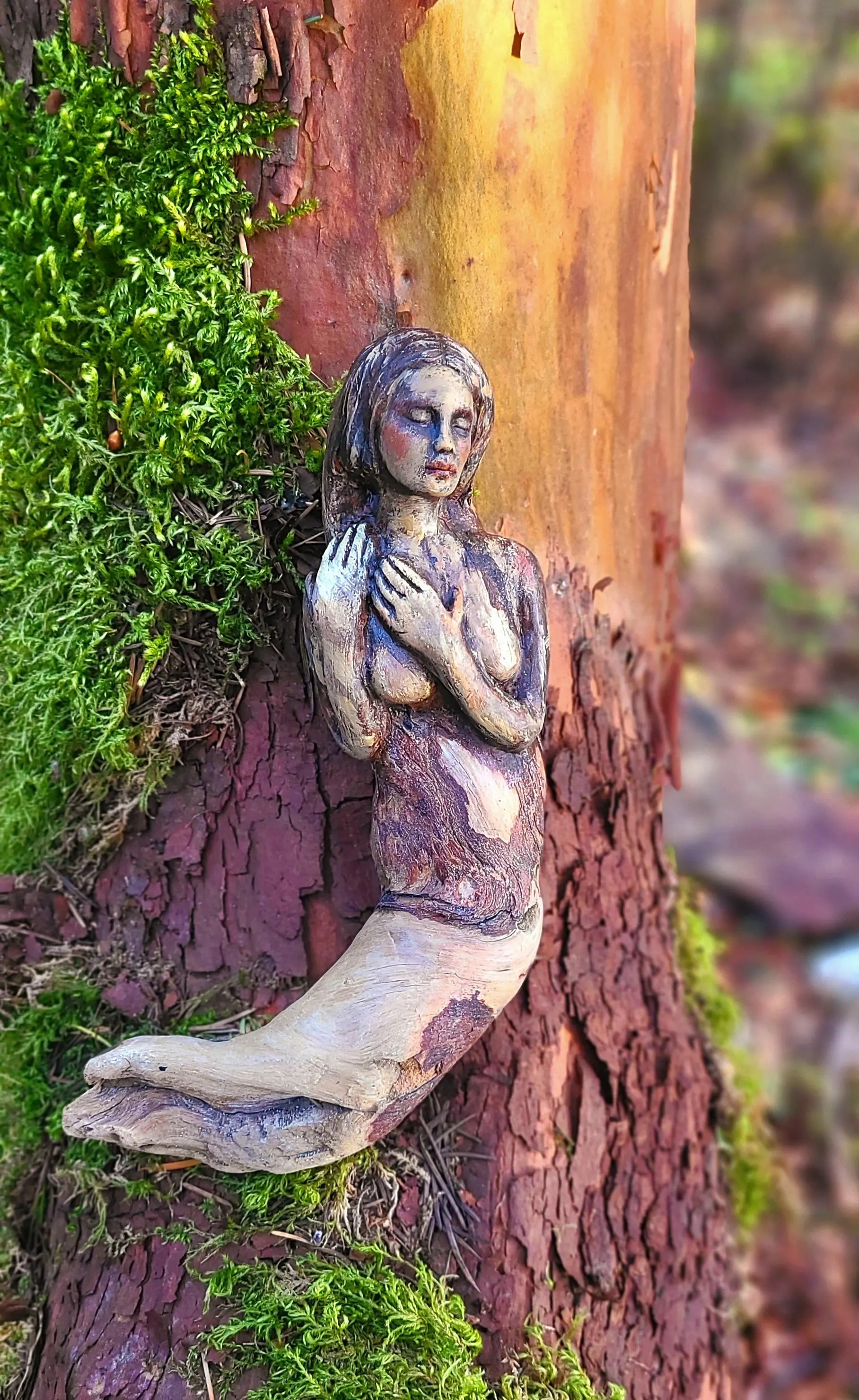 Wooden Mermaid Magical Being