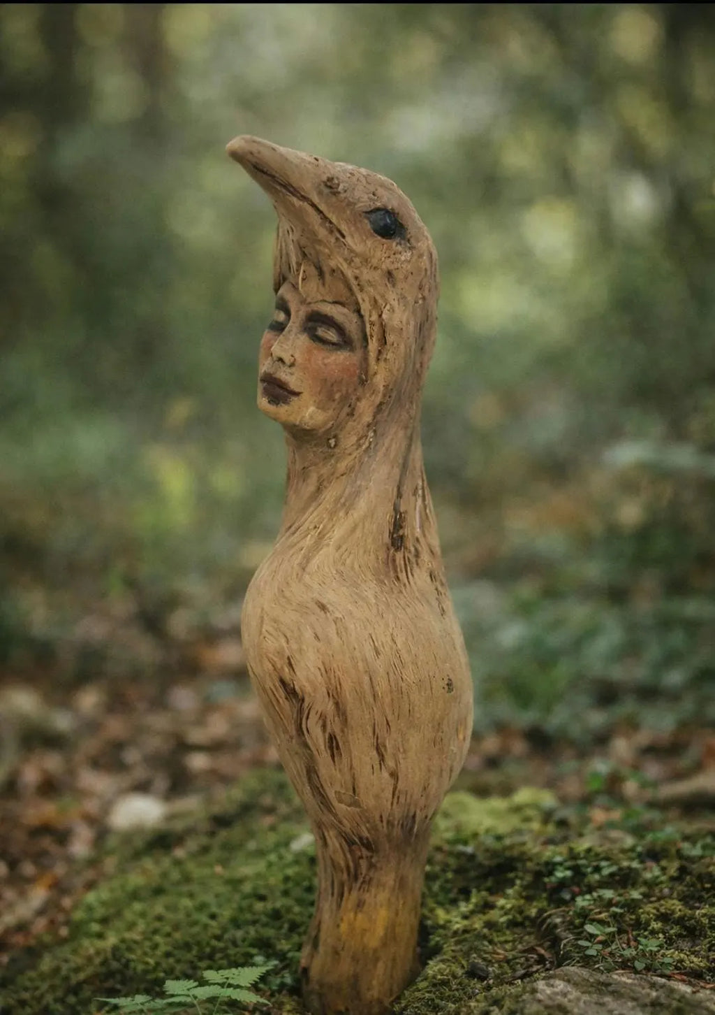 Spirit of Wings, Bird Woman | Driftwood Spiritual Sculpture
