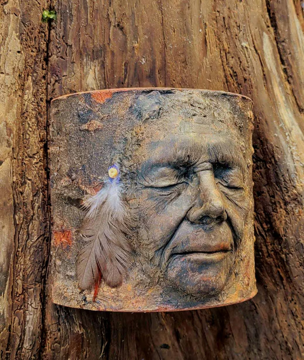 Nature Is Home – Tree Trunk Woman Spirit Sculpture in Wood