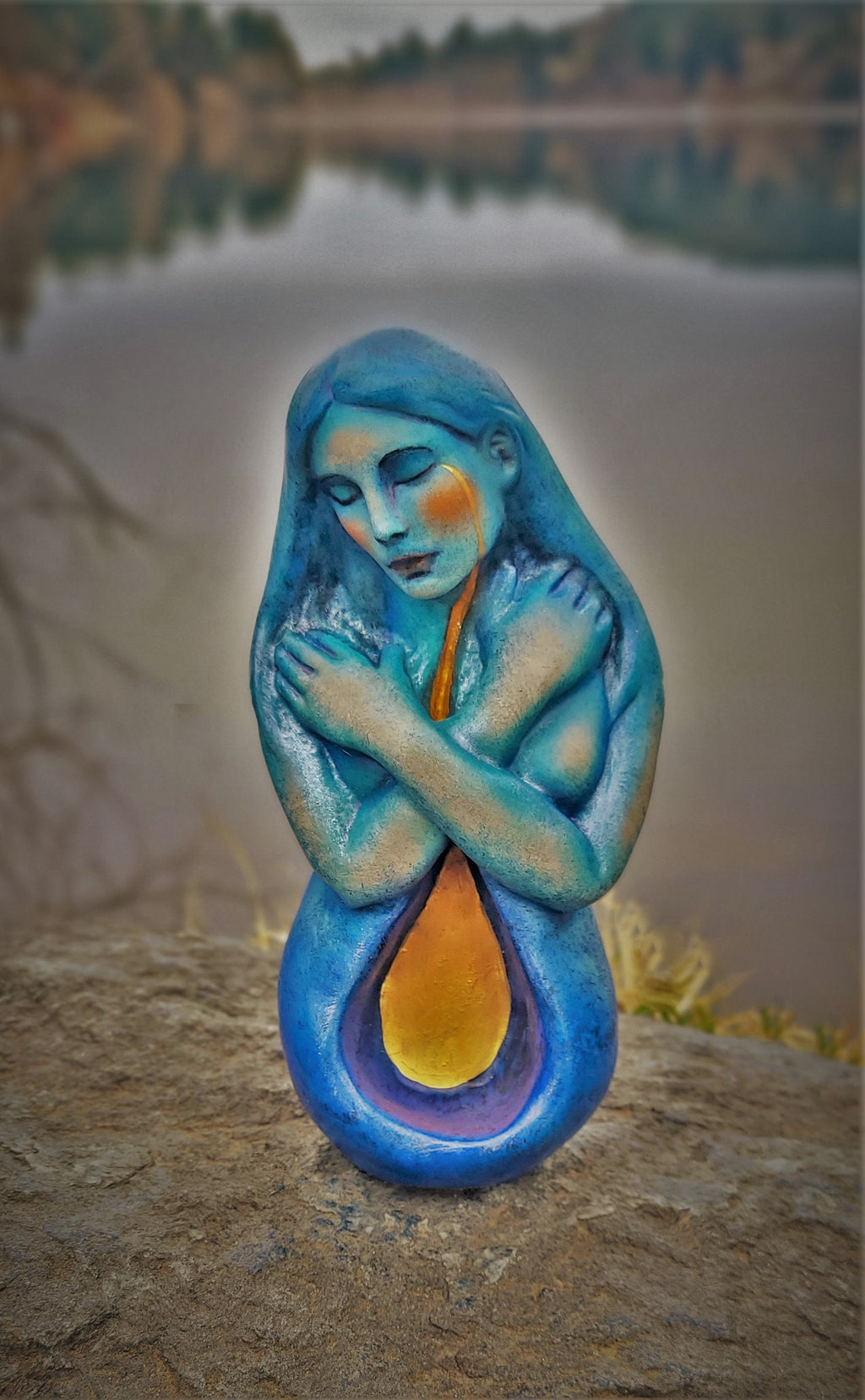 Inner Light, Healing Art Statue, Sculpture by Debra Bernier