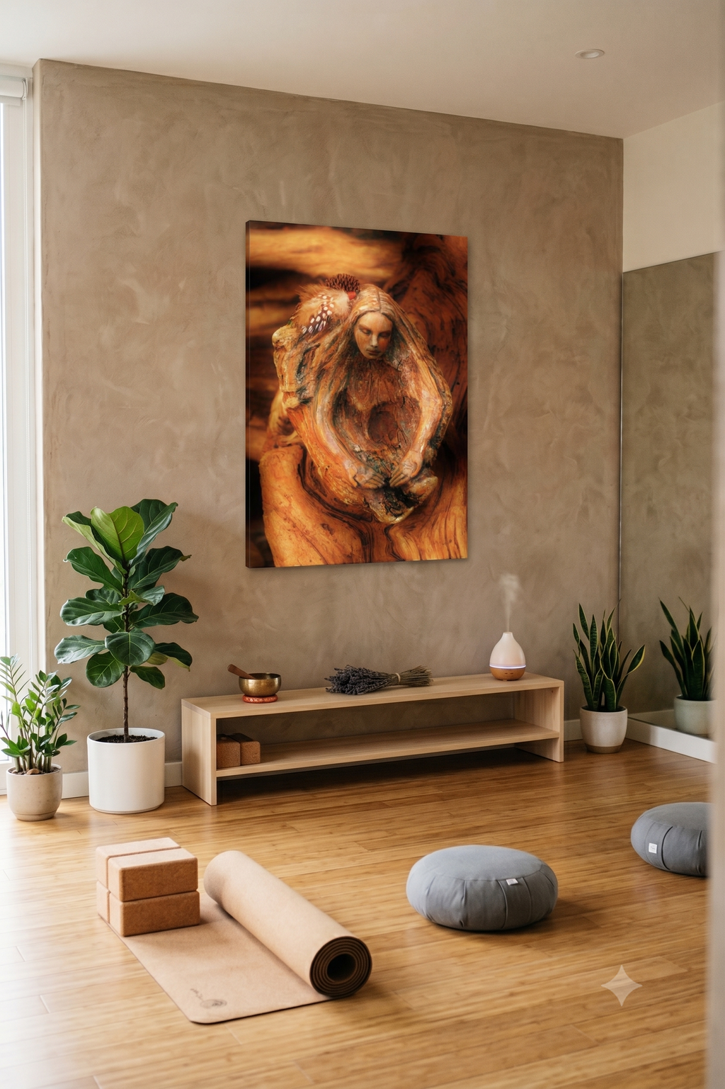 Medicine Bowl Woman | Fine Art Canvas Print