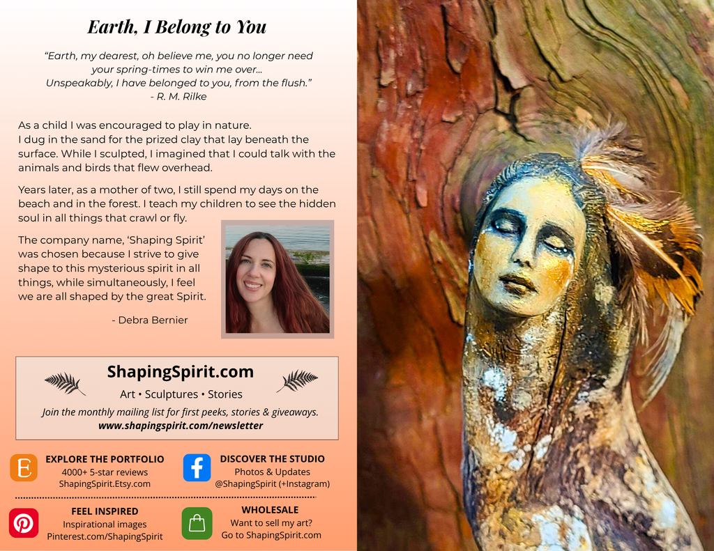 Earth, I Belong To You - Nature Art Card - Spiritual Greeting Card