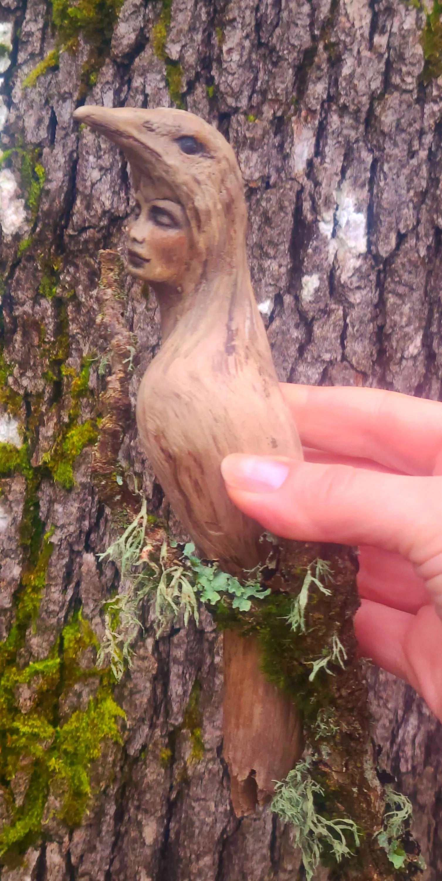 Spirit of Wings, Bird Woman | Driftwood Spiritual Sculpture