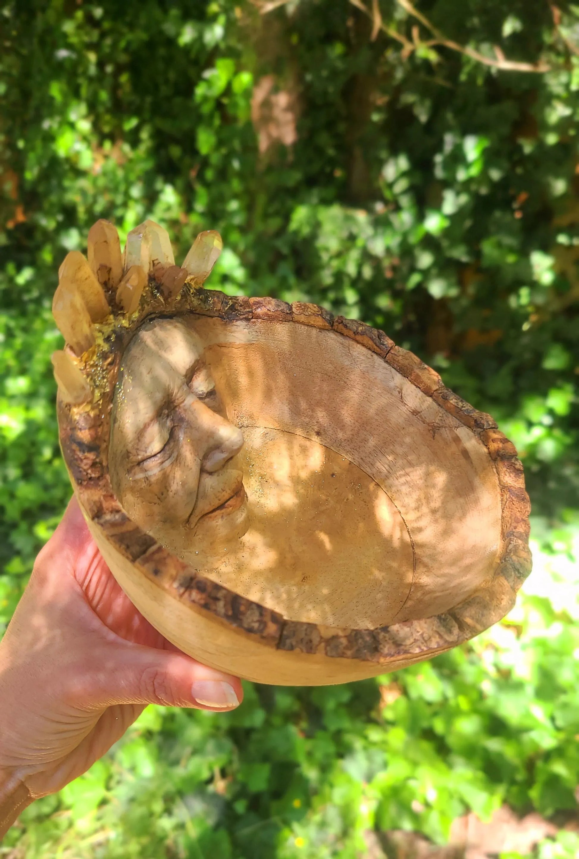 All That I Need, I Have Within Me | Crystal Spiritual Bowl Holder