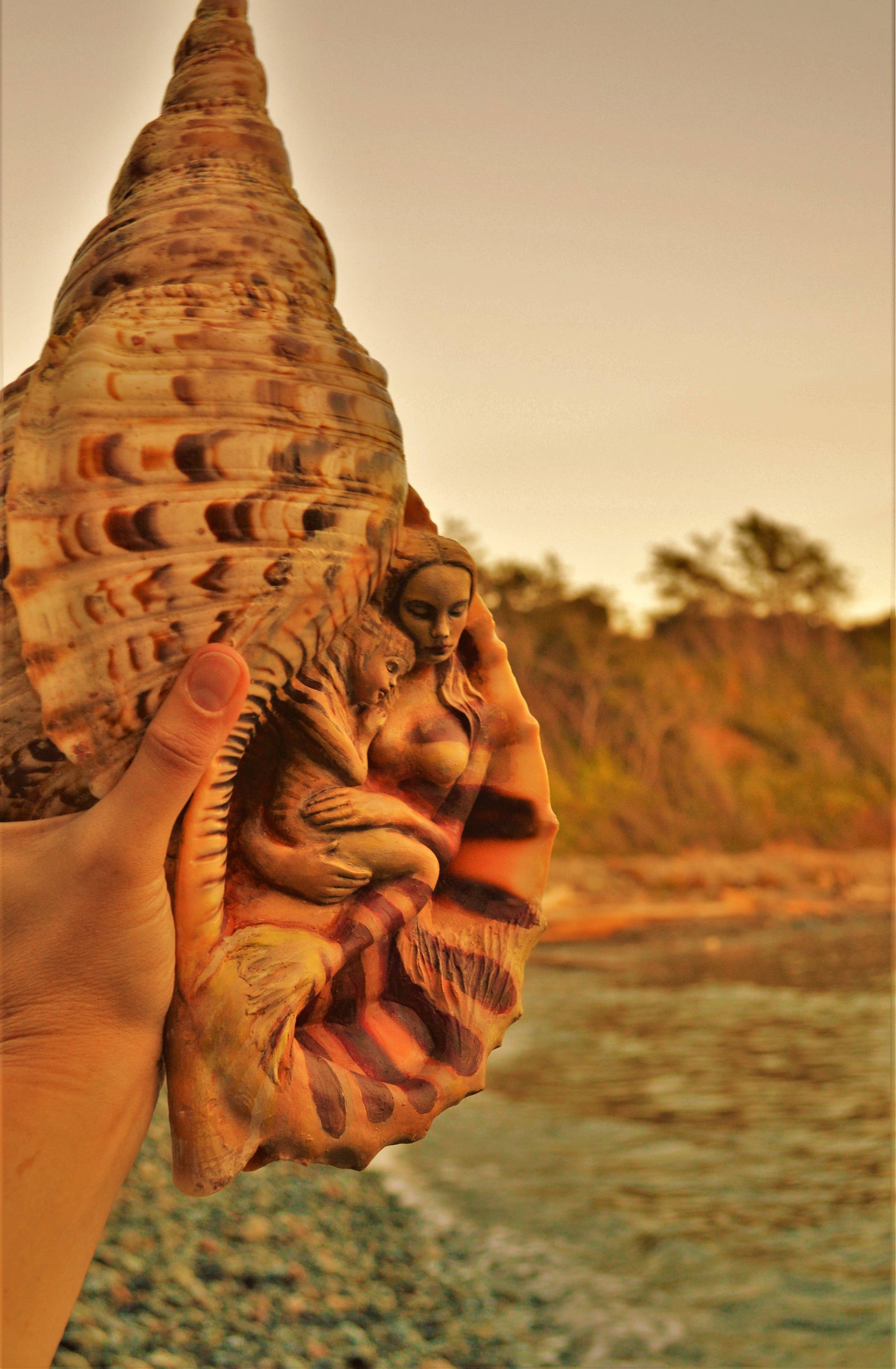 Mermaids in a Shell, By ShapingSpirit, Debra Bernier