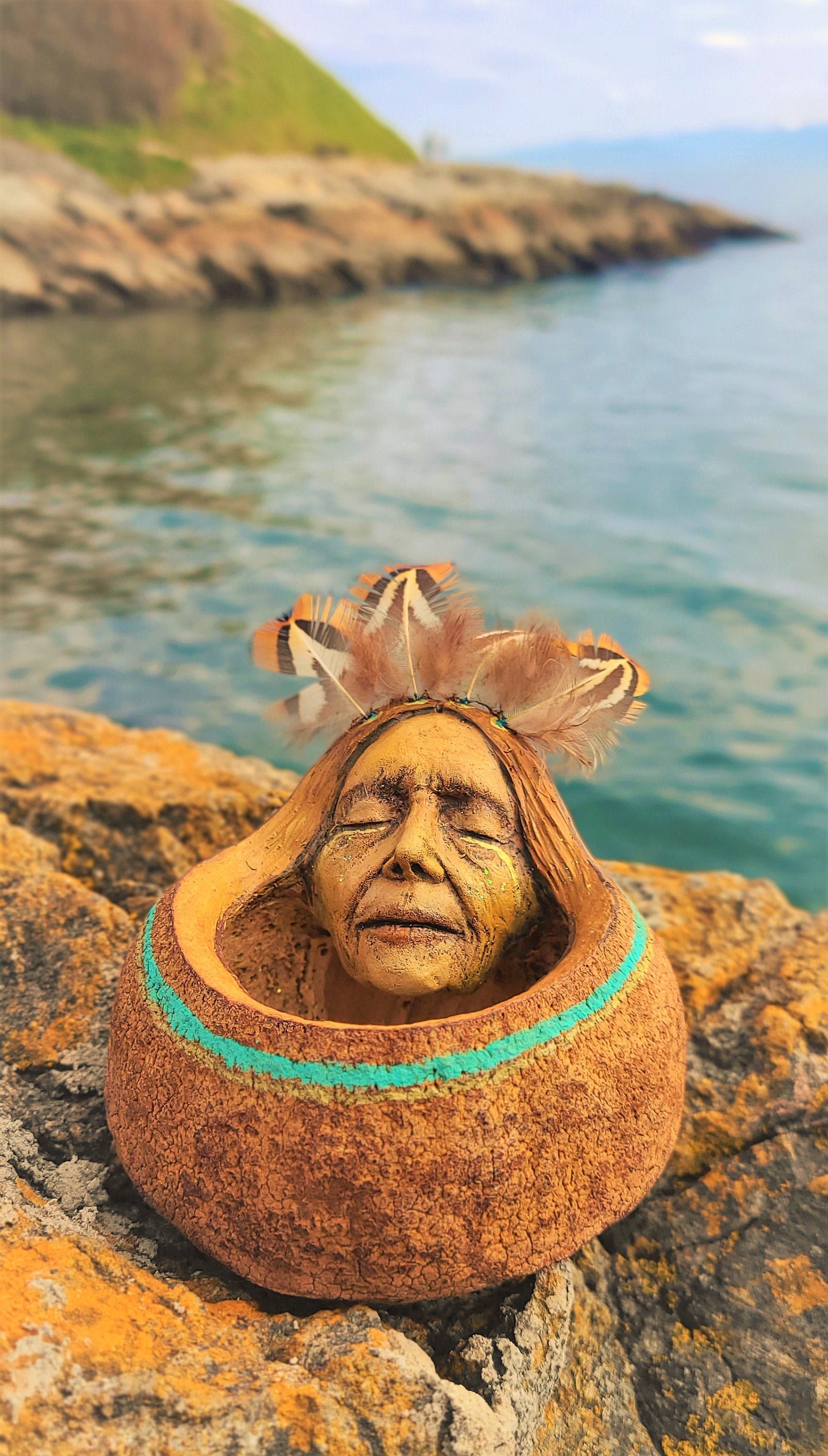 A Prayer Within, Money Pot Tree Seed Bowl, By Debra Bernier