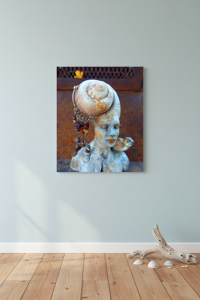 Snail Woman | Fine Art Canvas Print