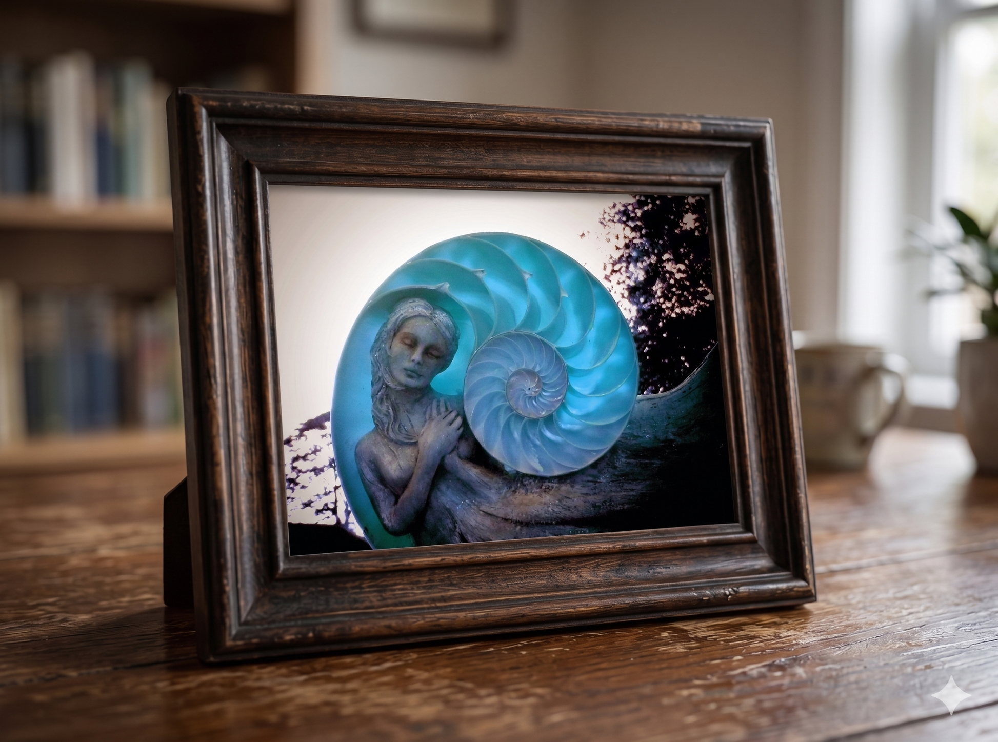 Spiral Fingerprint of The Goddess | Goddess Art Card | Spiritual Greeting Card