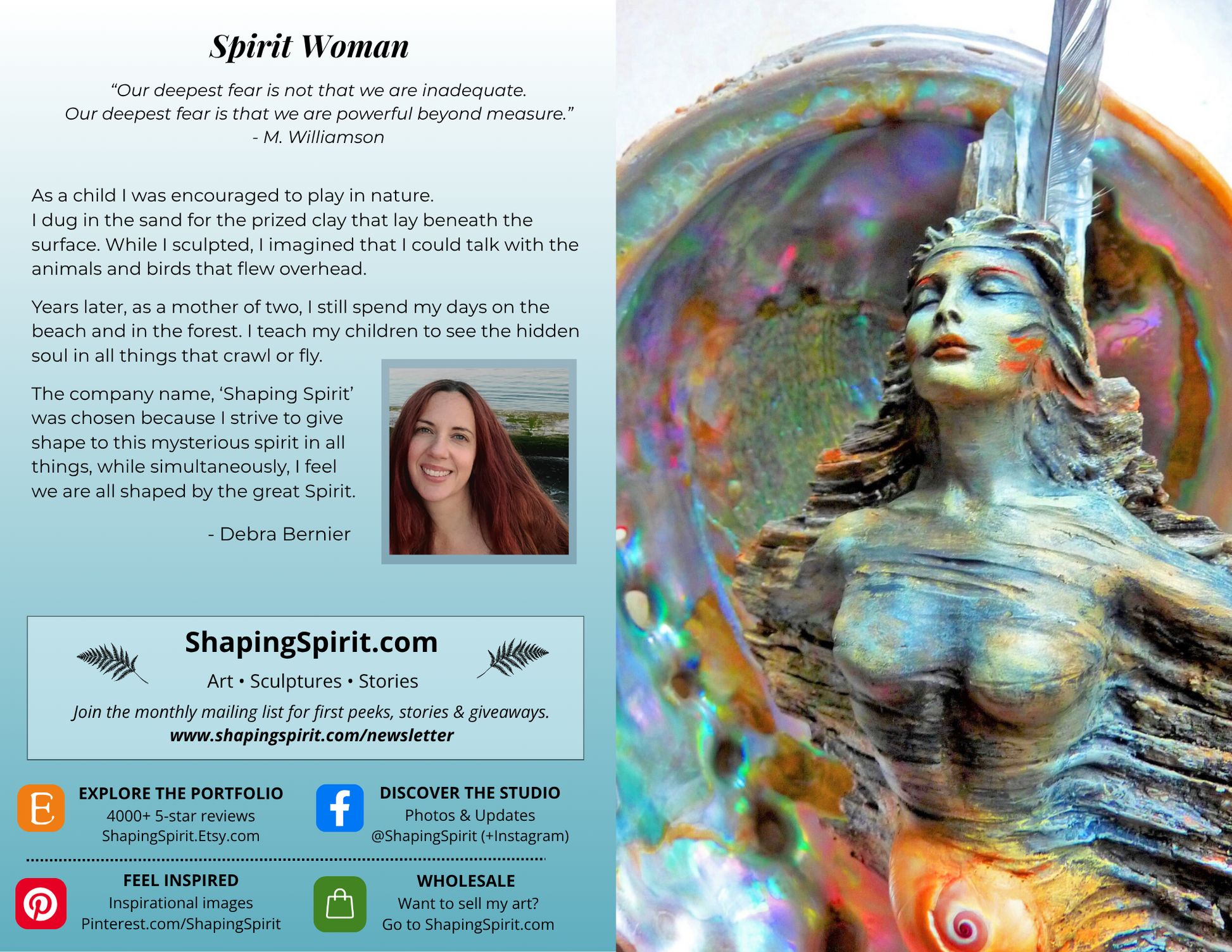 Spirit Woman - Ceremonial Art Card - Spiritual Greeting Card