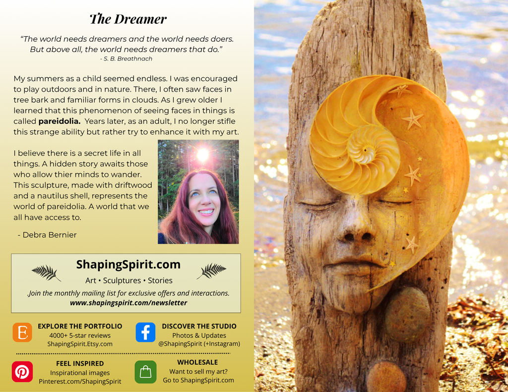 The Dreamer - Dream Art Card - Inspirational Greeting Card