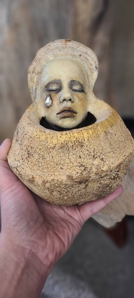 Seed Pot Child, Earth Vessel by Debra Bernier