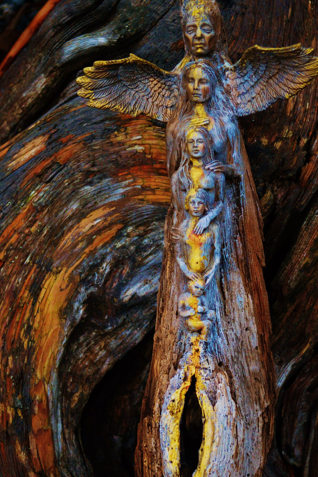FREE SHIPPING - Art Card, Totem of Woman, by Debra Bernier, Shaping Spirit