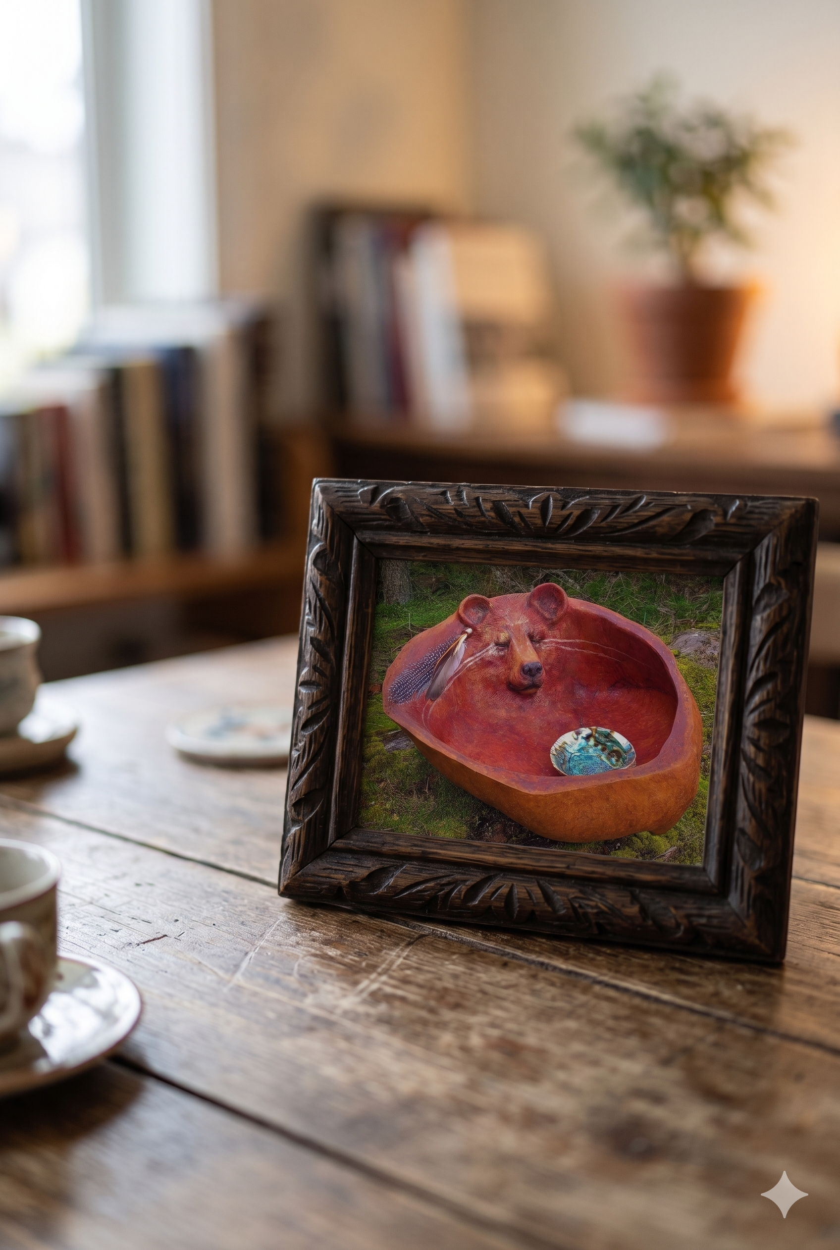 The Great Bear Bowl | Bear Art Card | Nature Inspired Greeting Card