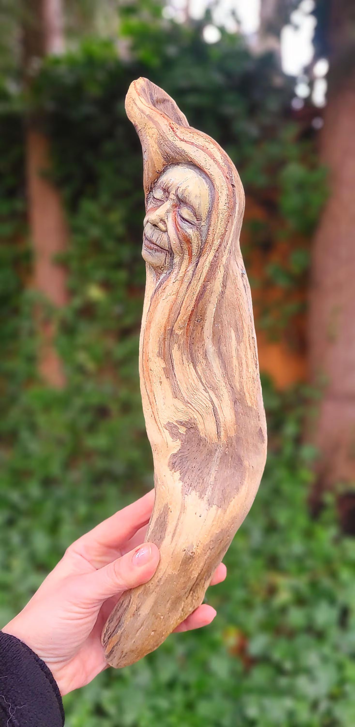 Shaped by the Wind and Waves | Driftwood Woman Sculpture