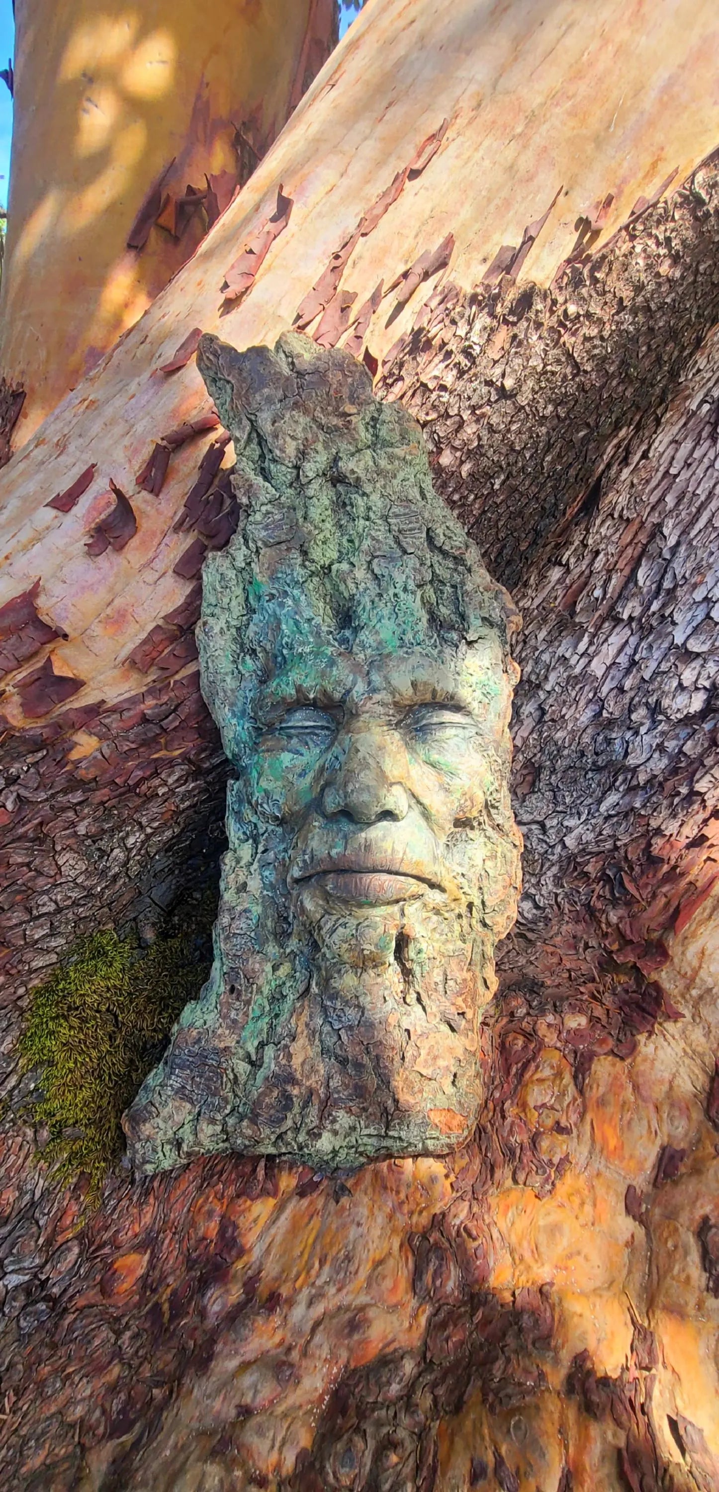 Listening Green Man Tree Spirit | Woodland Spiritual Art