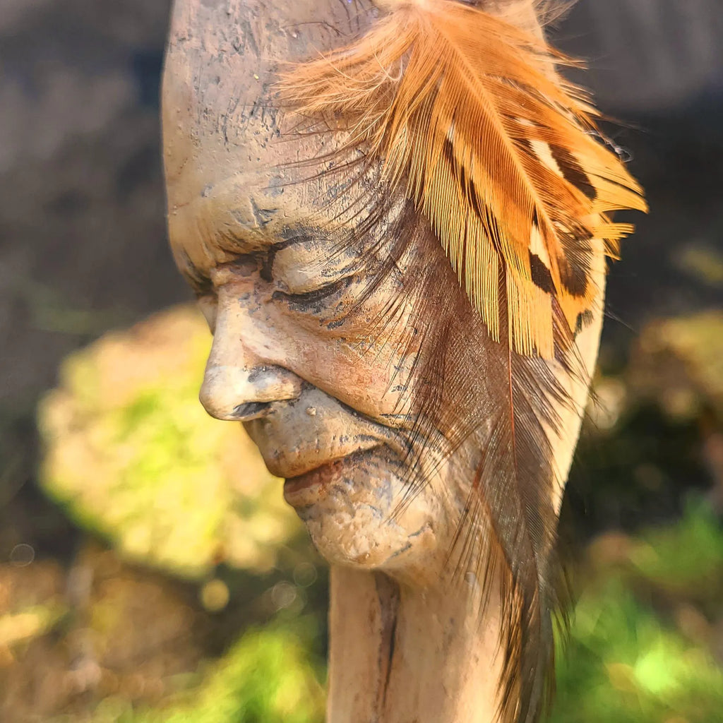 Sacred Wooden Talking Stick | Spiritual Healing