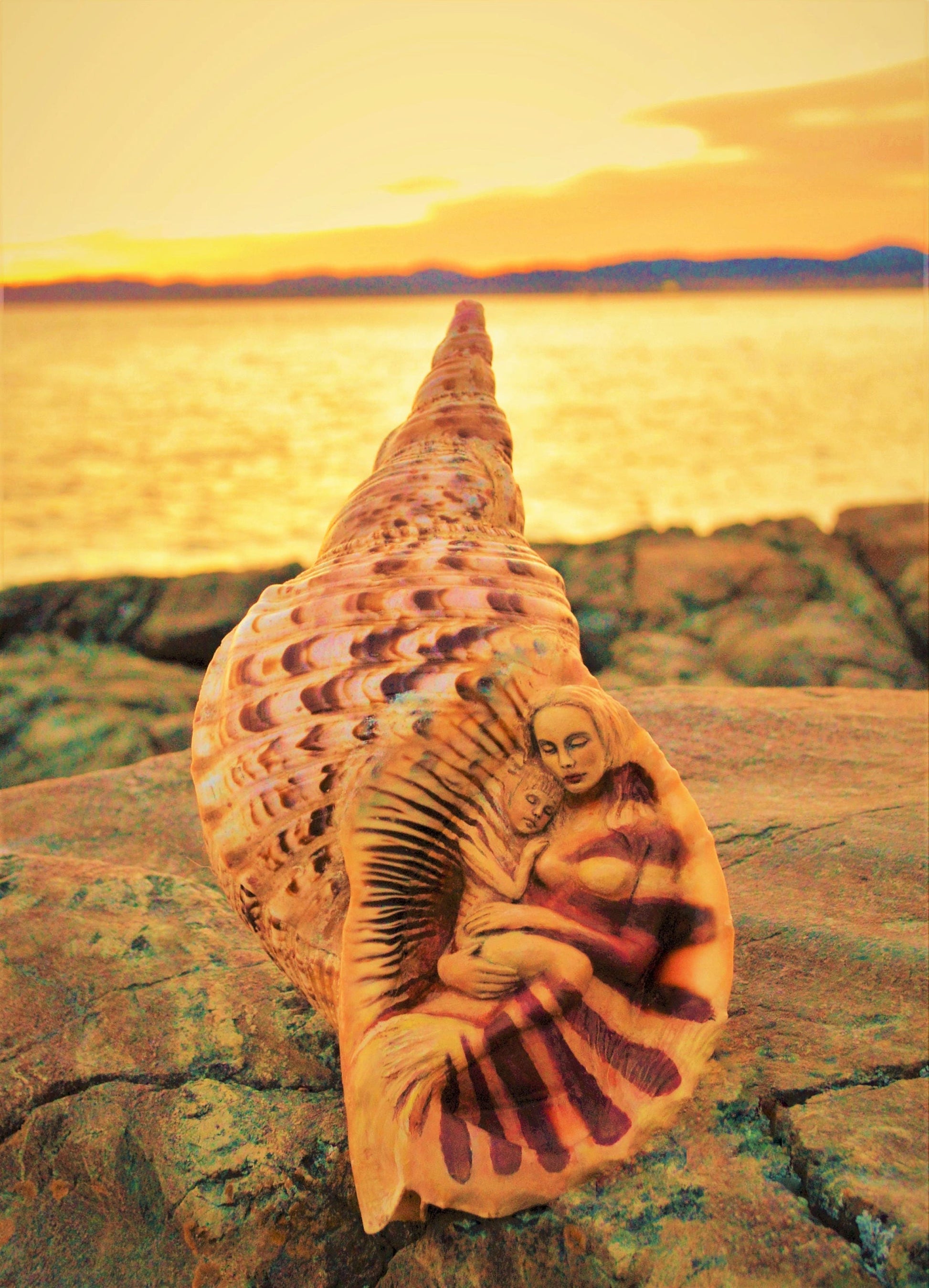 Mermaids in a Shell, By ShapingSpirit, Debra Bernier