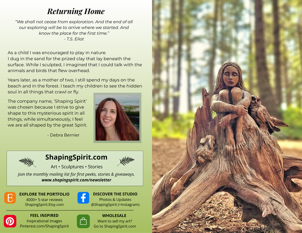 Returning Home (To Nature) - Nature Art Card - Inspirational Greeting Card