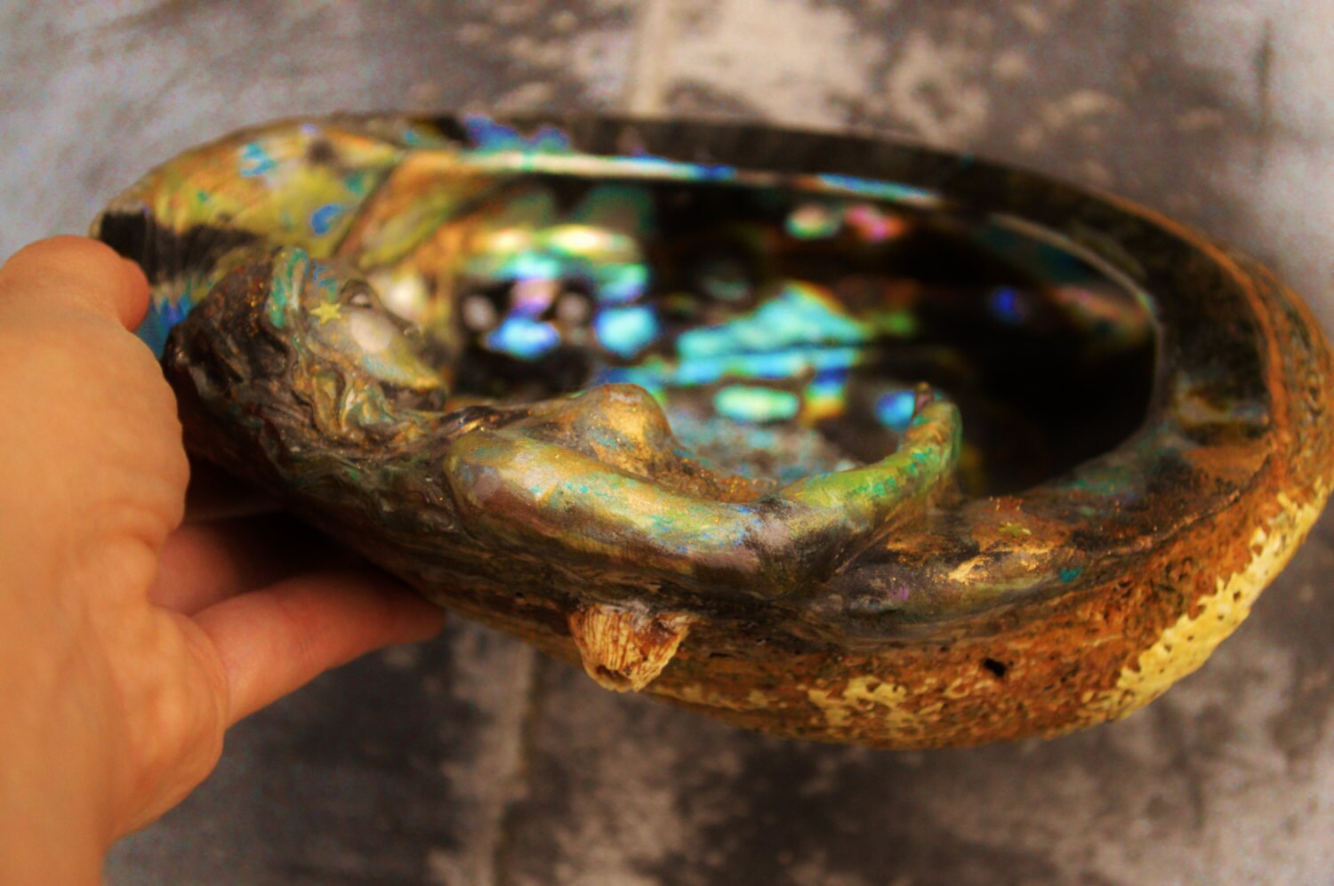 Mermaid in an Abalone Shell by Shaping Spirit, Debra Bernier