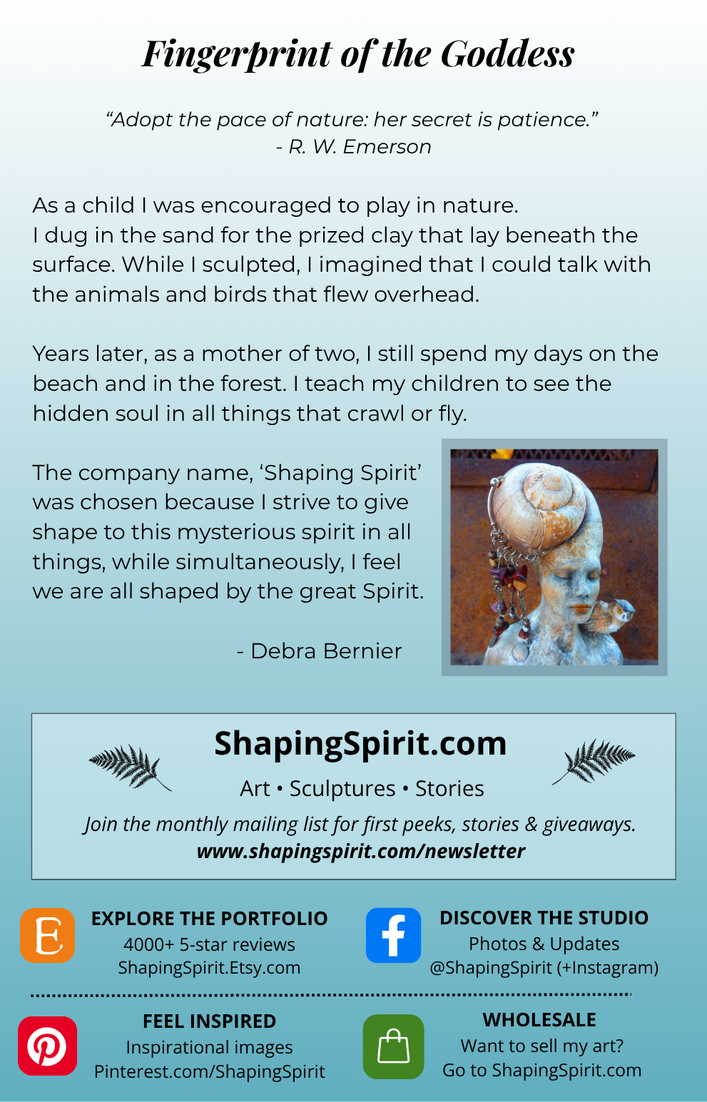 Fingerprint of The Goddess - Goddess Art Card - Spiritual Greeting Card