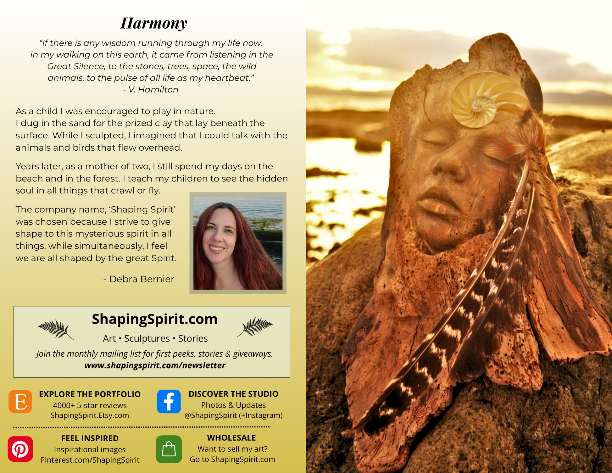 Harmony - Peace Art Card - Inspirational Greeting Card