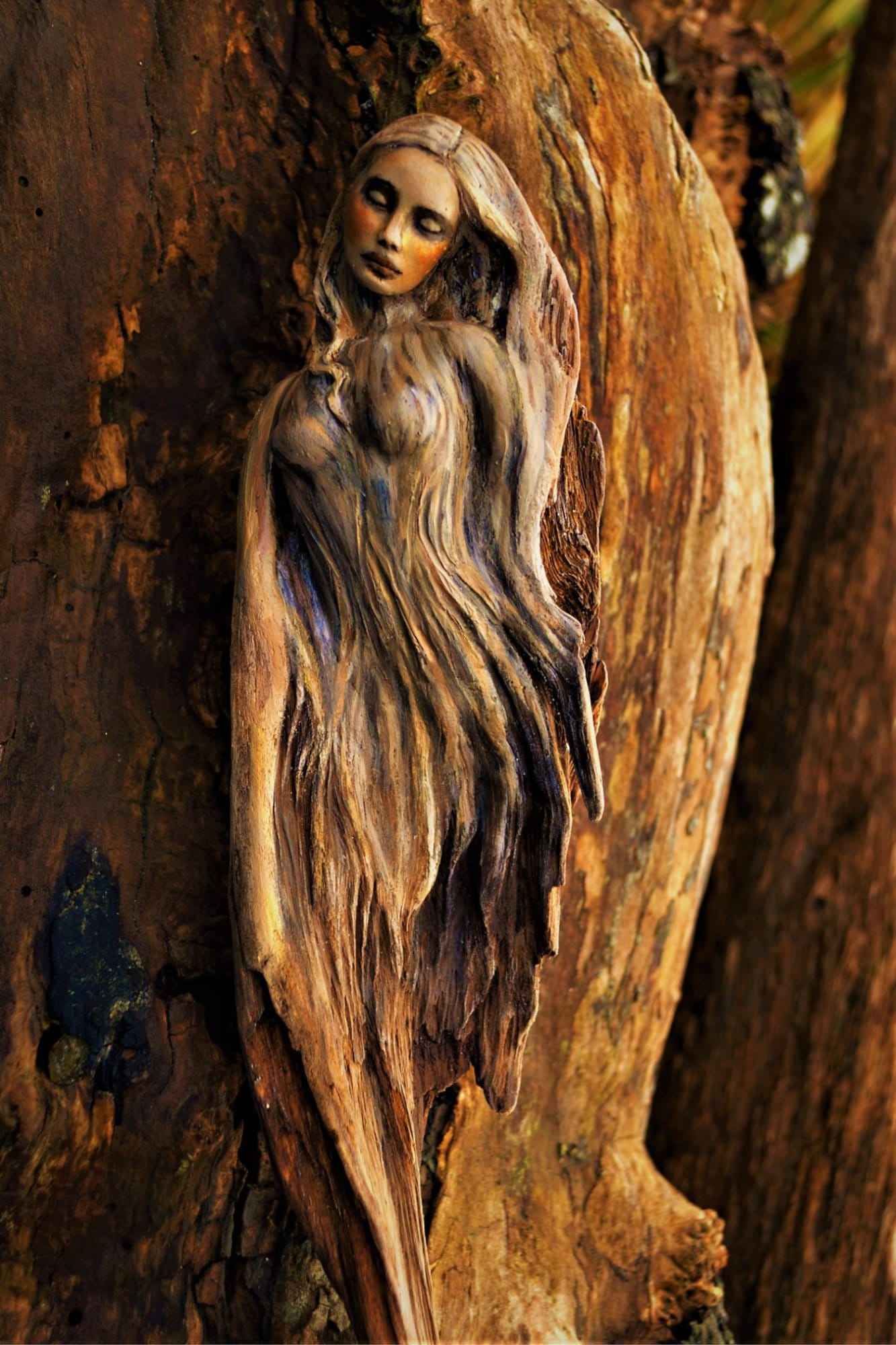 FREE SHIPPING - Art Card, Listen to Your Own Living, by Debra Bernier, Shaping Spirit