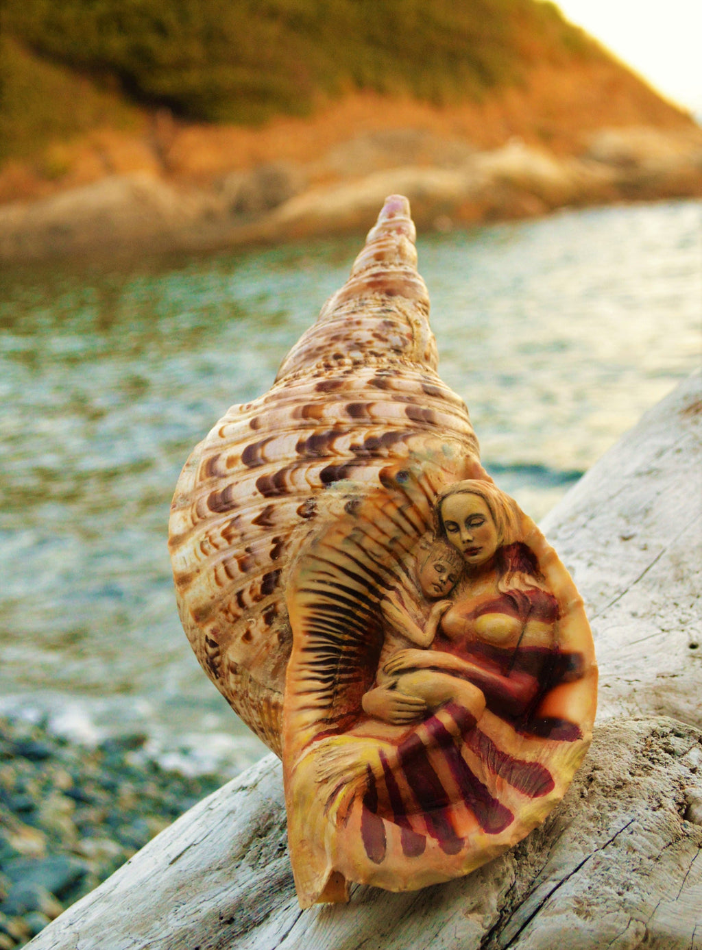 Mermaids in a Shell, By ShapingSpirit, Debra Bernier