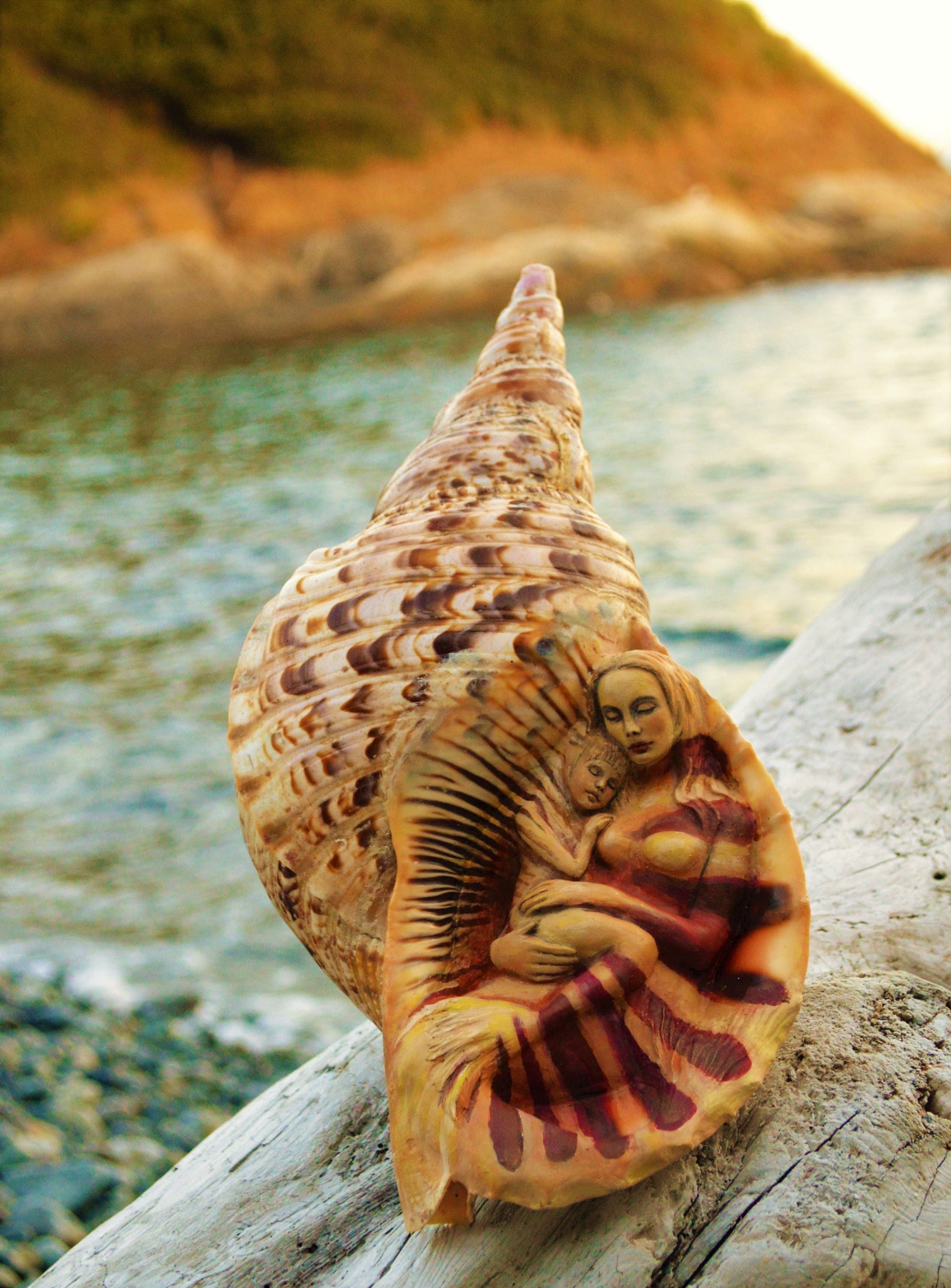 Mermaids in a Shell, By ShapingSpirit, Debra Bernier