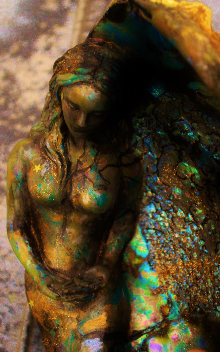 Mermaid in an Abalone Shell by Shaping Spirit, Debra Bernier