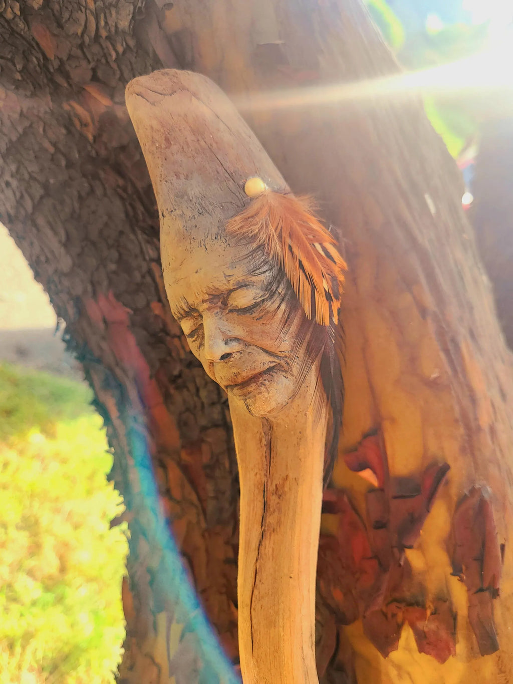 Sacred Wooden Talking Stick | Spiritual Healing