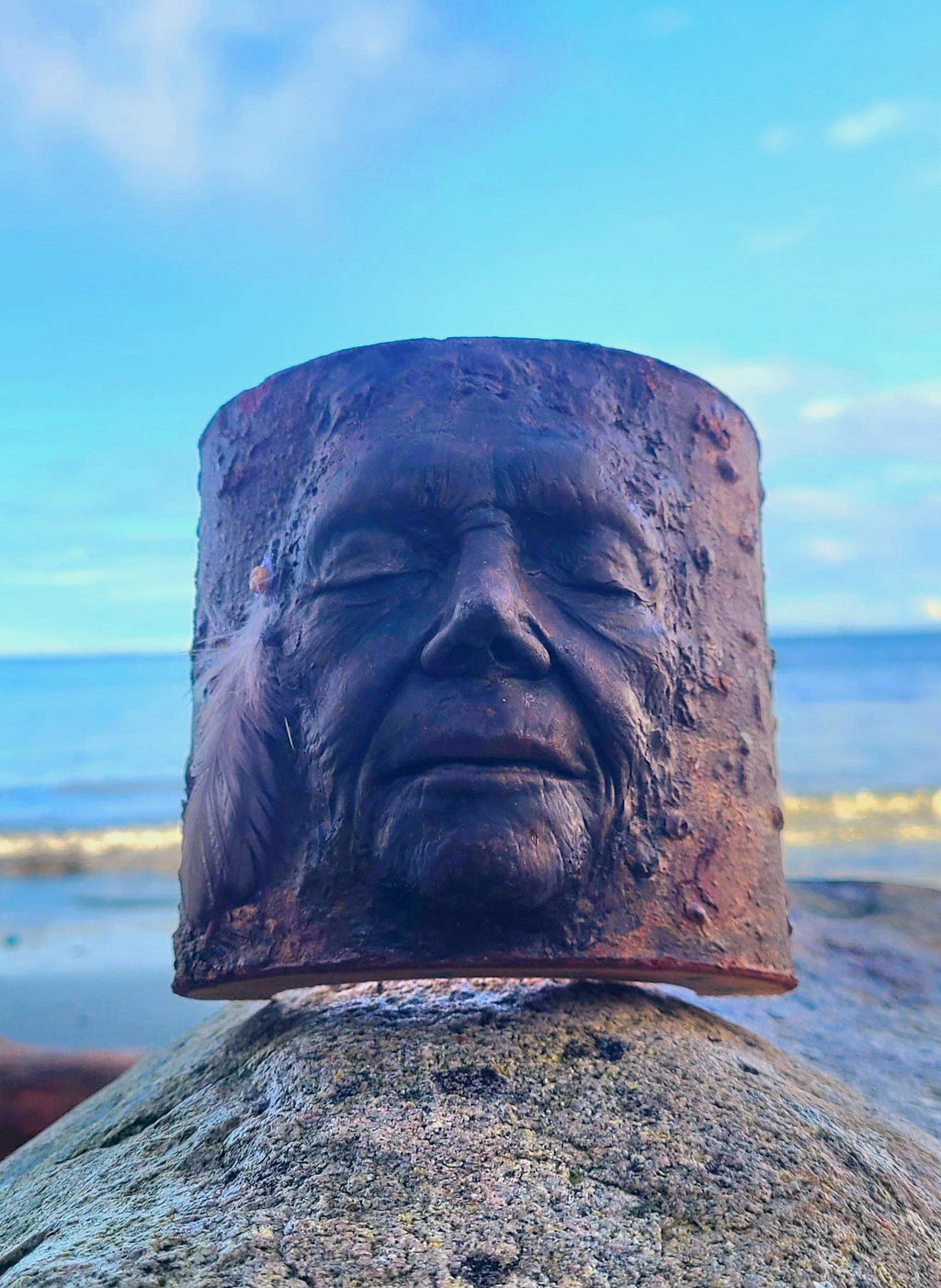 Nature Is Home – Tree Trunk Woman Spirit Sculpture in Wood