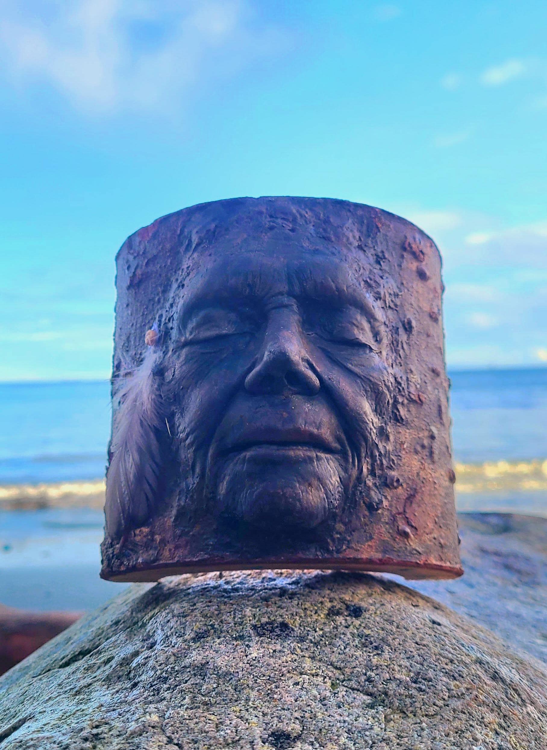 Nature Is Home – Tree Trunk Woman Spirit Sculpture in Wood