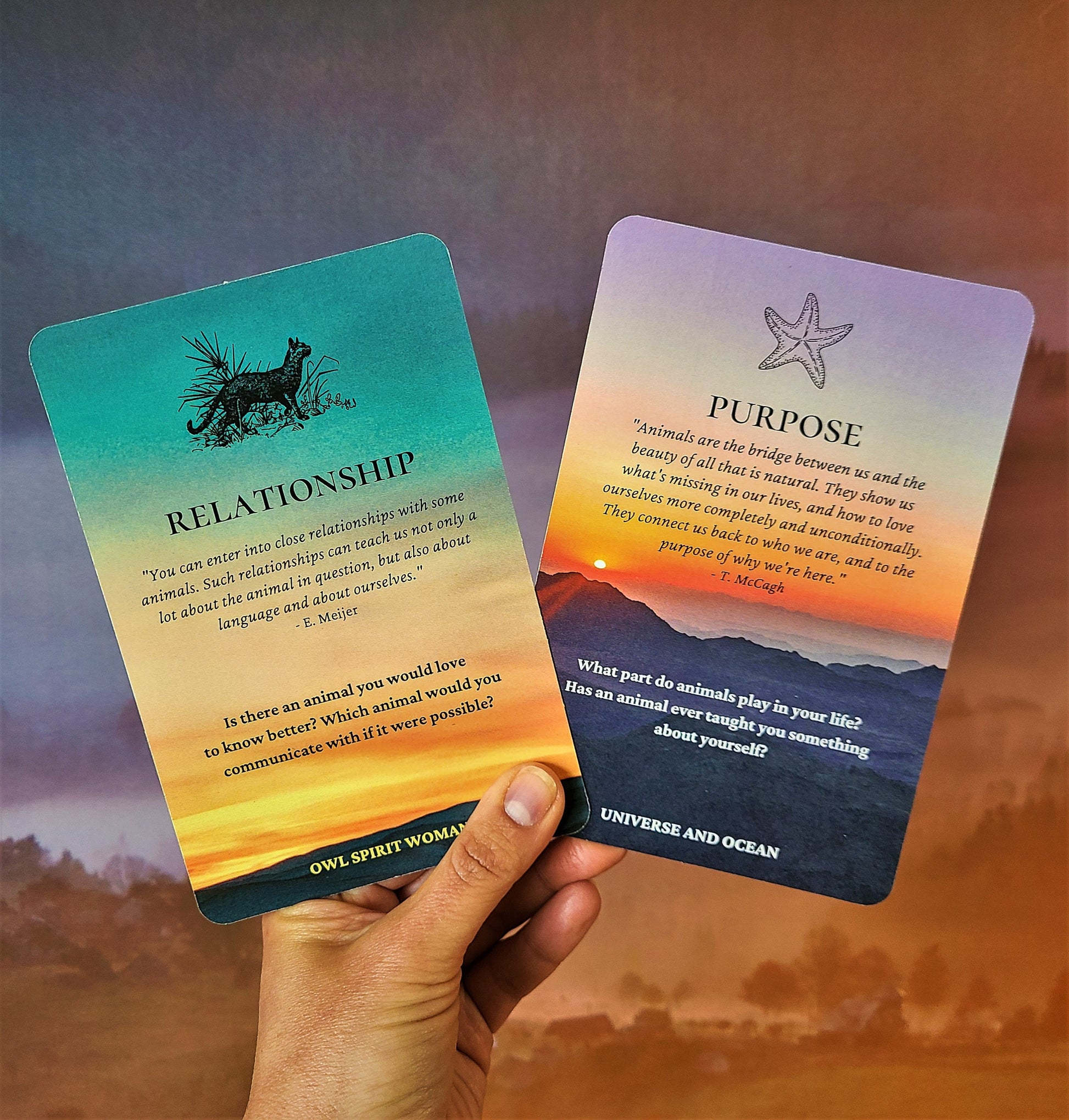 Spirit Animals Journey Deck, Art Collection with Guidance Questions by Debra Bernier