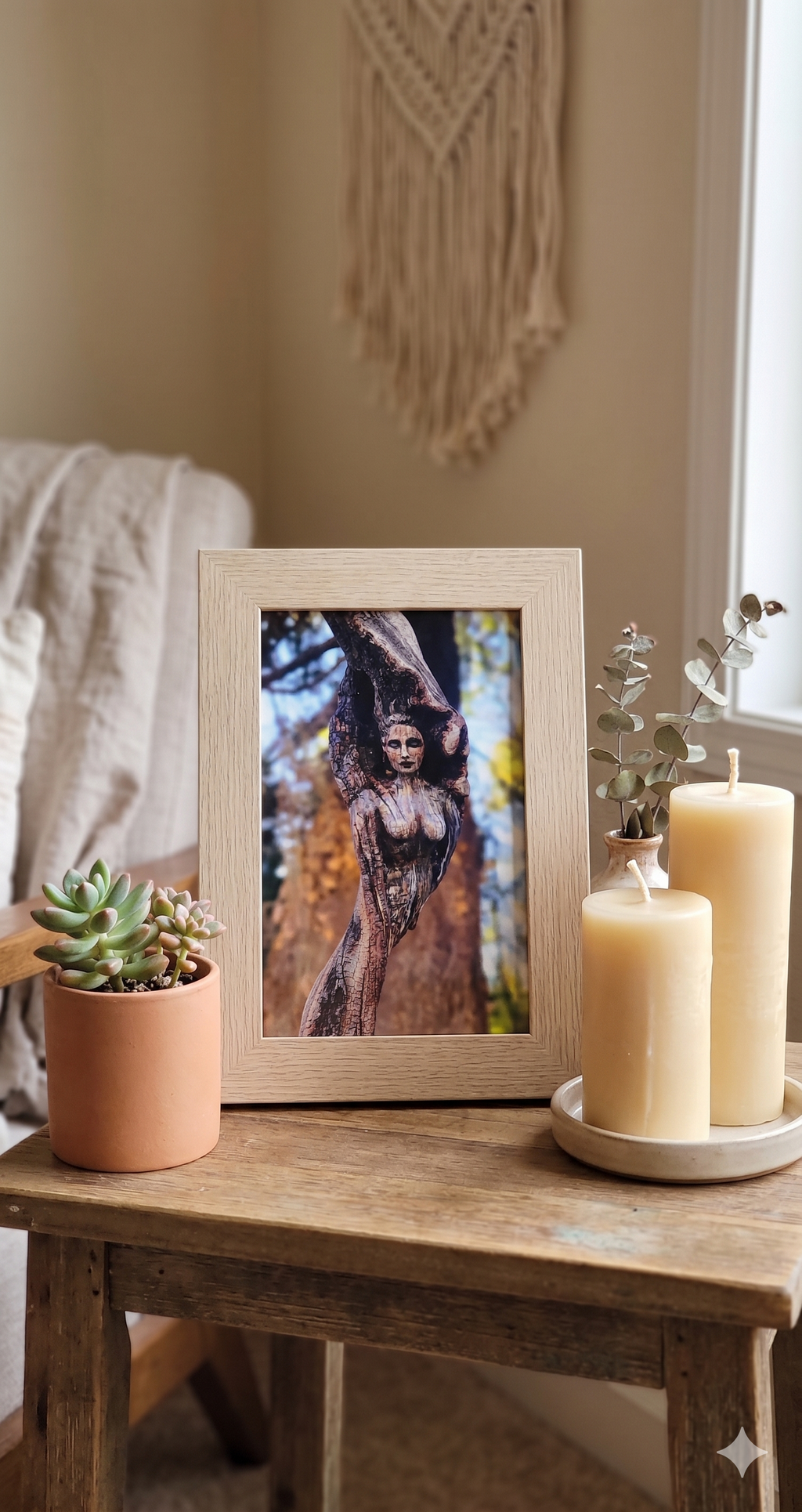 Arbutus Wood Woman | Nature Art Card | Feminine Greeting Card