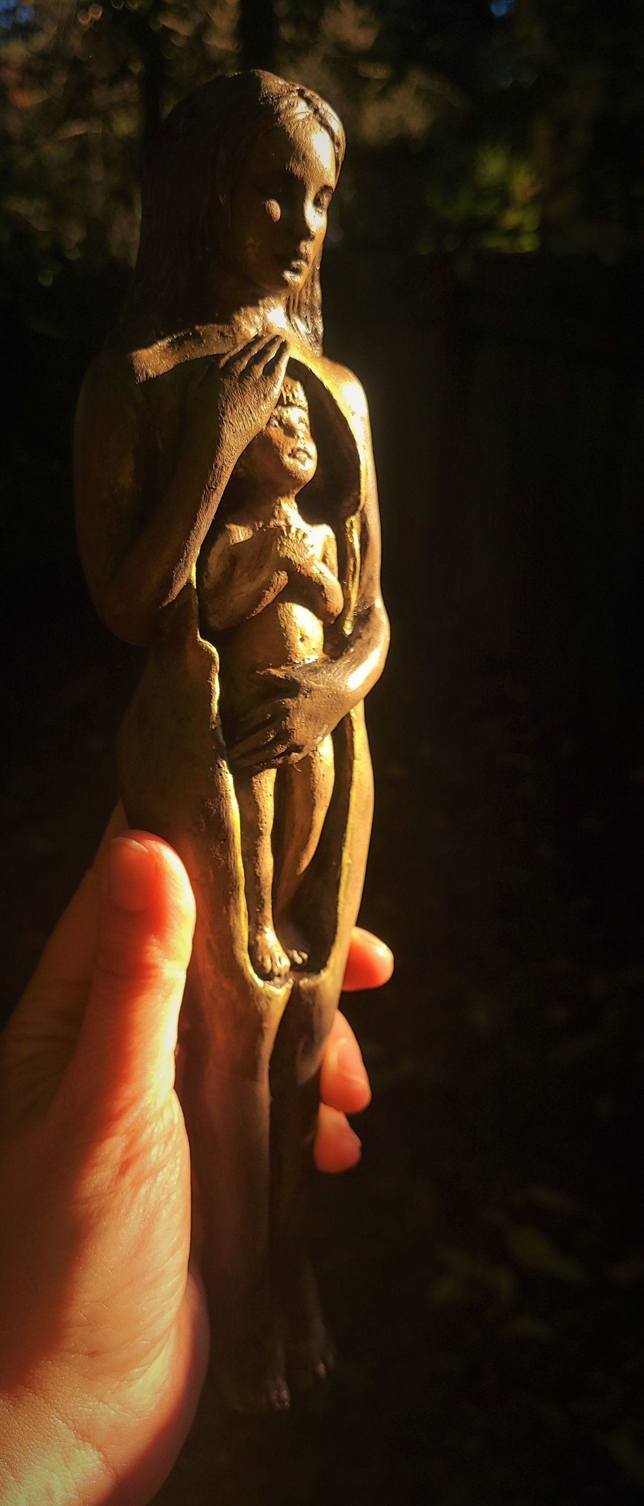 Inner Child, Self Love, Healing Daughter Sculpture, by Debra Bernier, Shaping Spirit