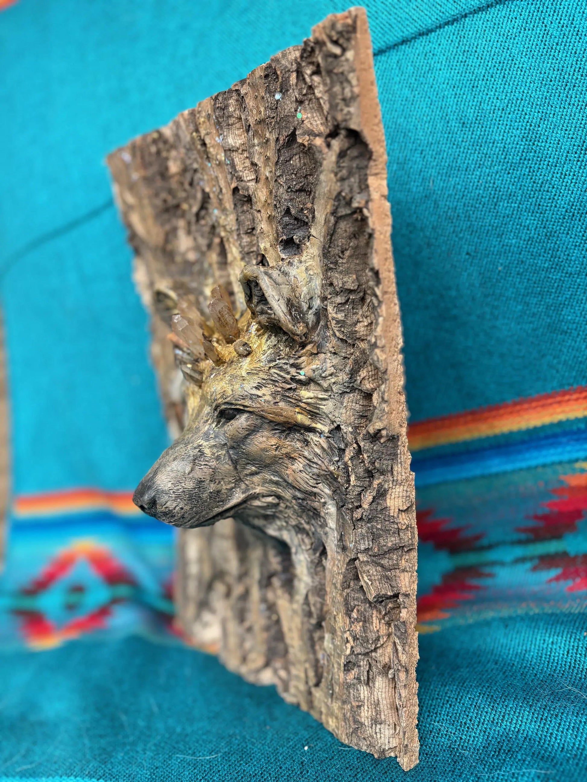 Fox Spirit | Tree Bark Spiritual Sculpture