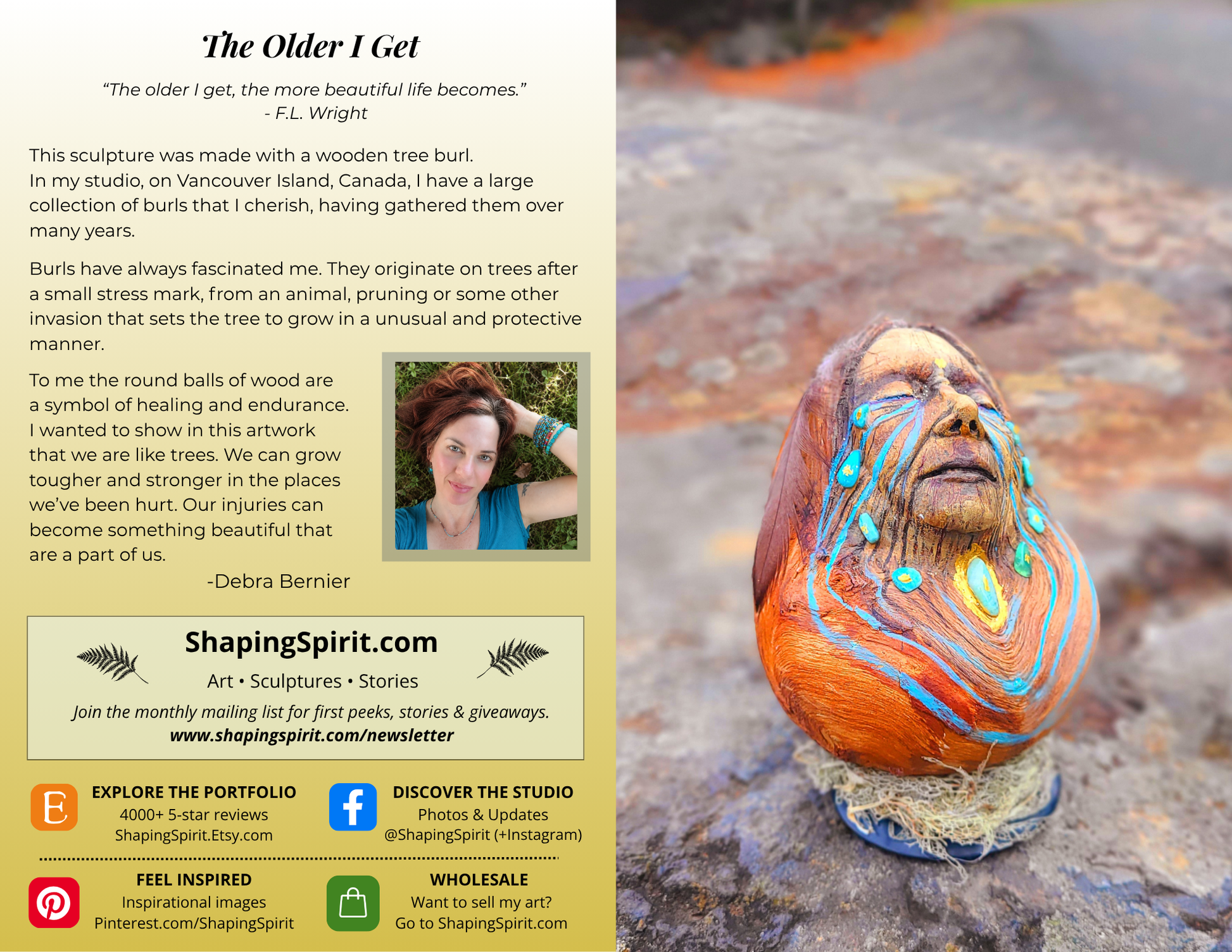 The Older I Get - Elder Wisdom Art Card - Meaningful Greeting Card