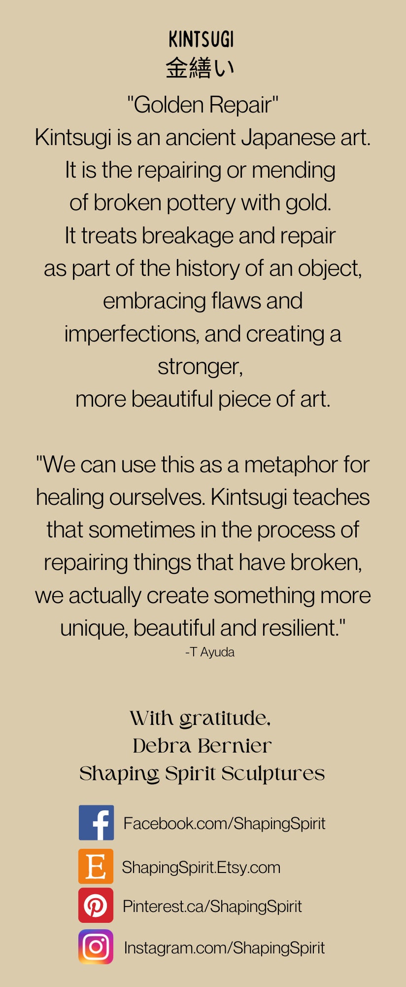 Kintsugi Child, Childhood Healing Statue By Debra Bernier, Shaping Spirit