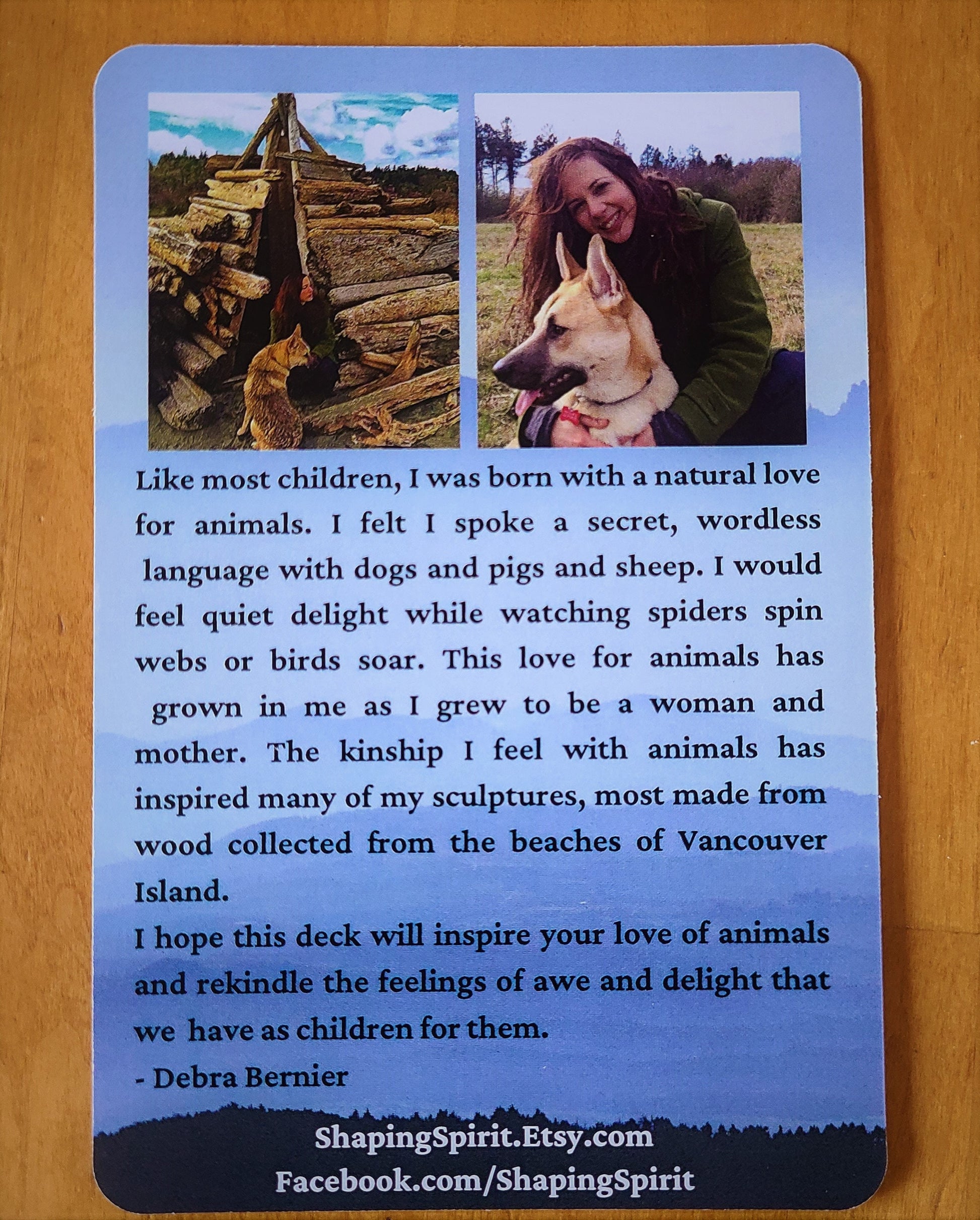Spirit Animals Journey Deck, Art Collection with Guidance Questions by Debra Bernier
