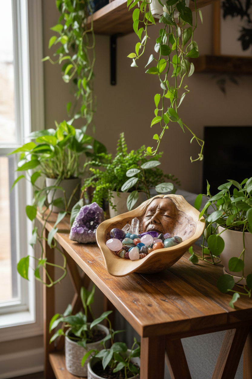 Wisdom Bowl, Wooden Burl Bowl sculpture, By Debra Bernier, Shaping Spirit