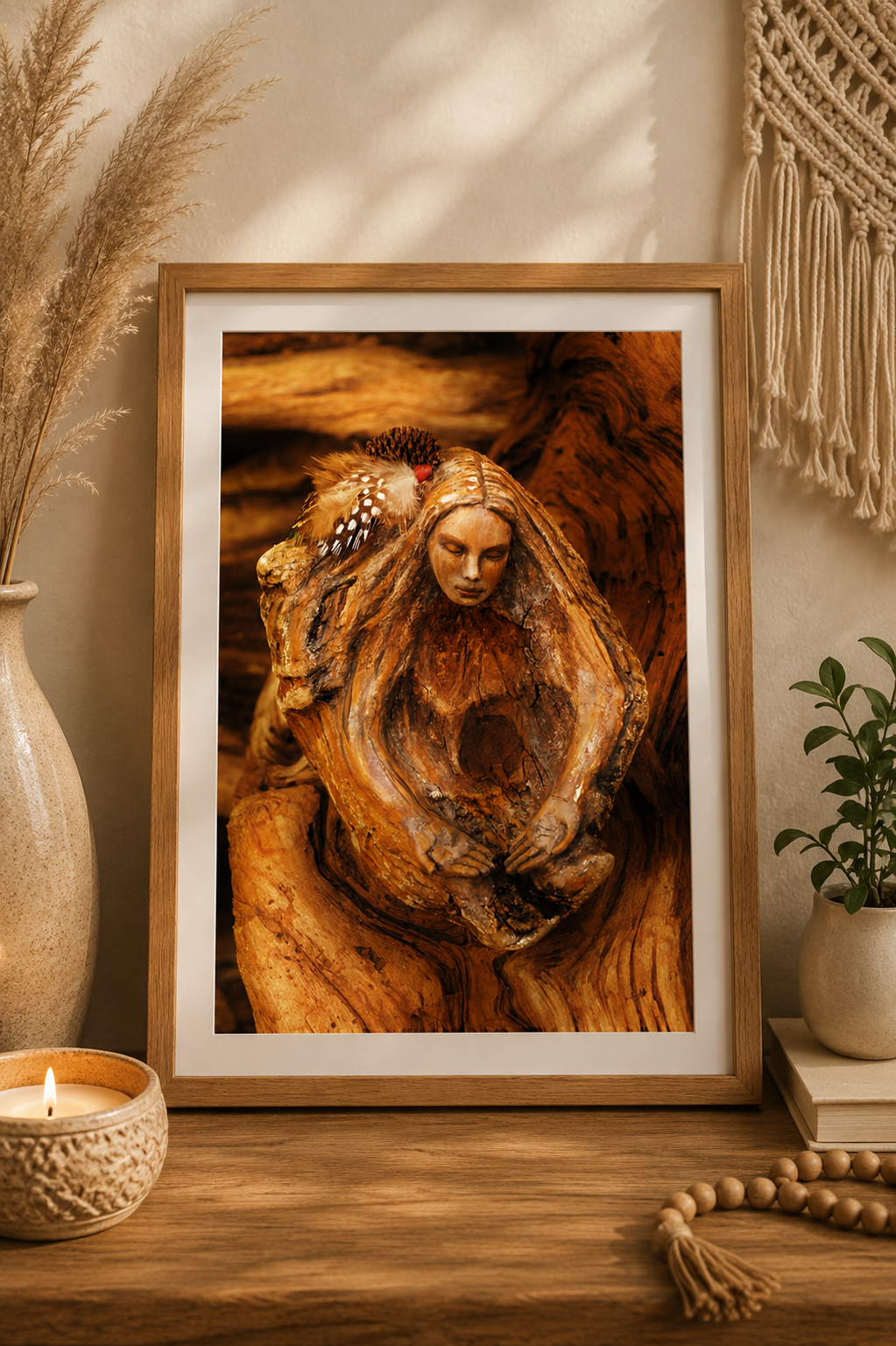 Medicine Bowl Woman | Healer Art Card | Spiritual Greeting Card